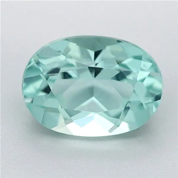 1.00ct Oval Natural Tourmaline (Colour Blue, Clarity Eye Clean, Cut Faceted)