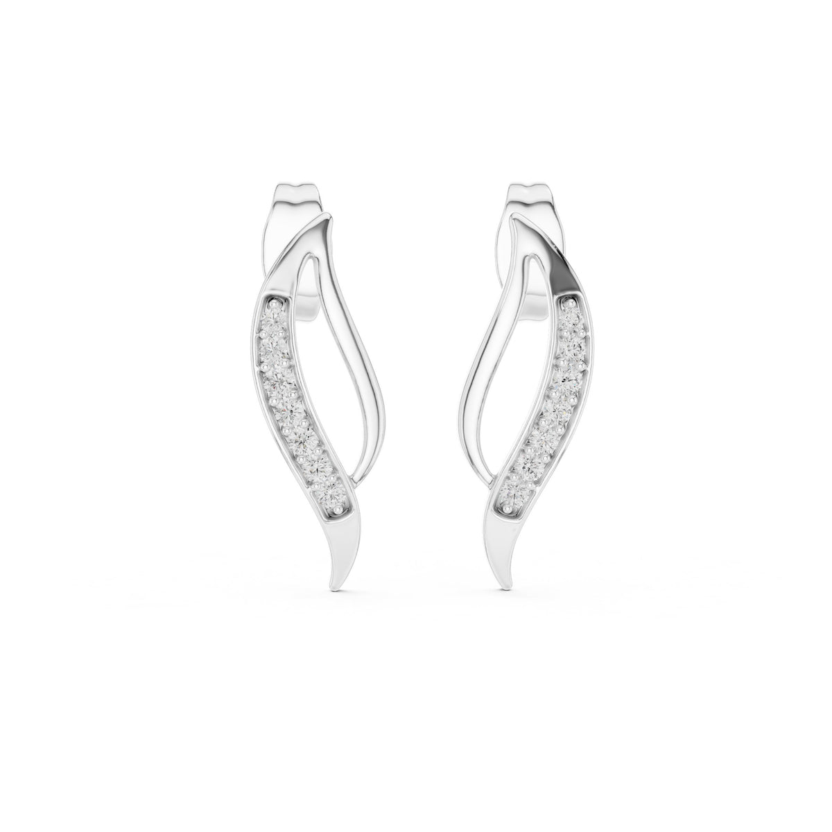 حلقان ألماسية من Twisted Leaf