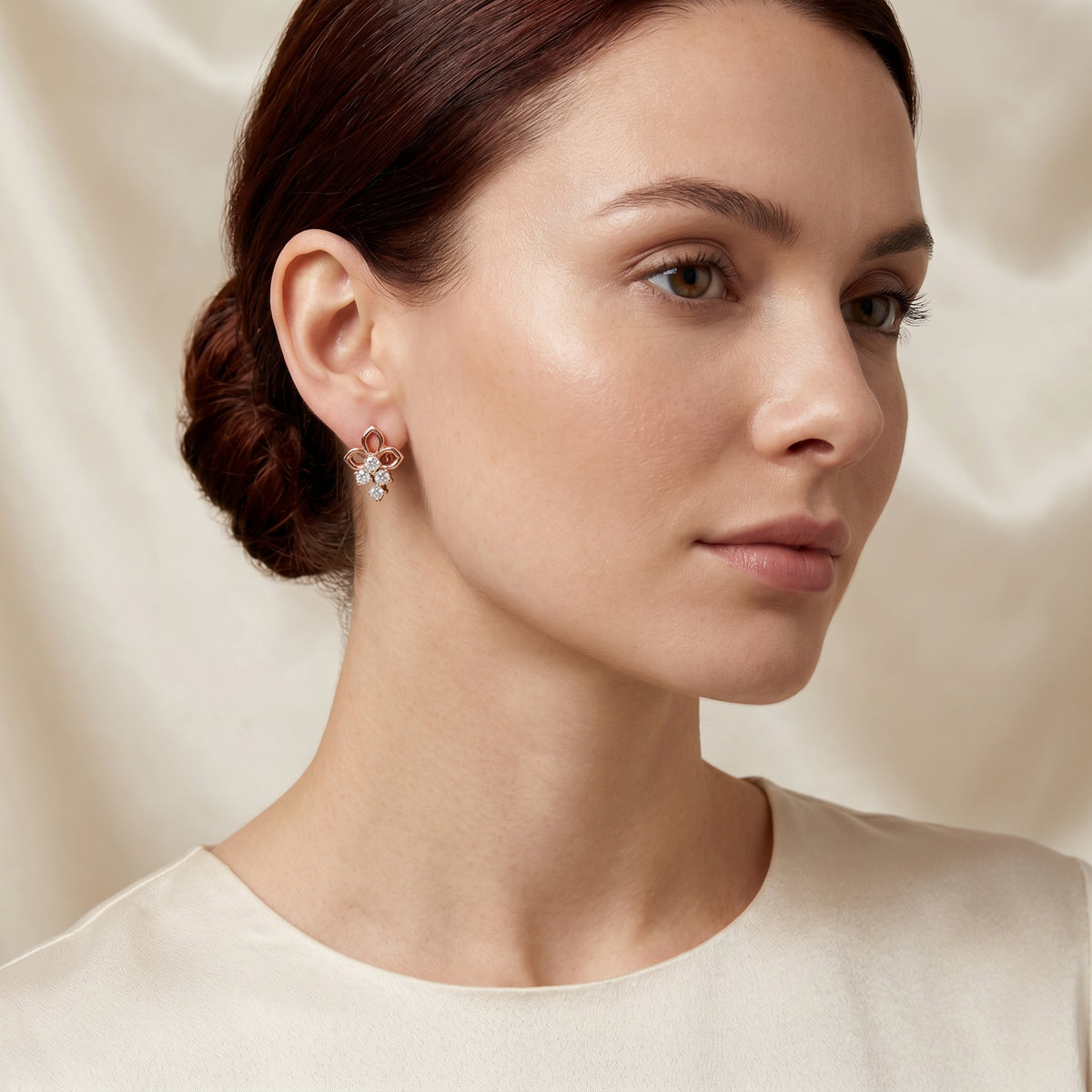 Diamond Star Stud Earrings