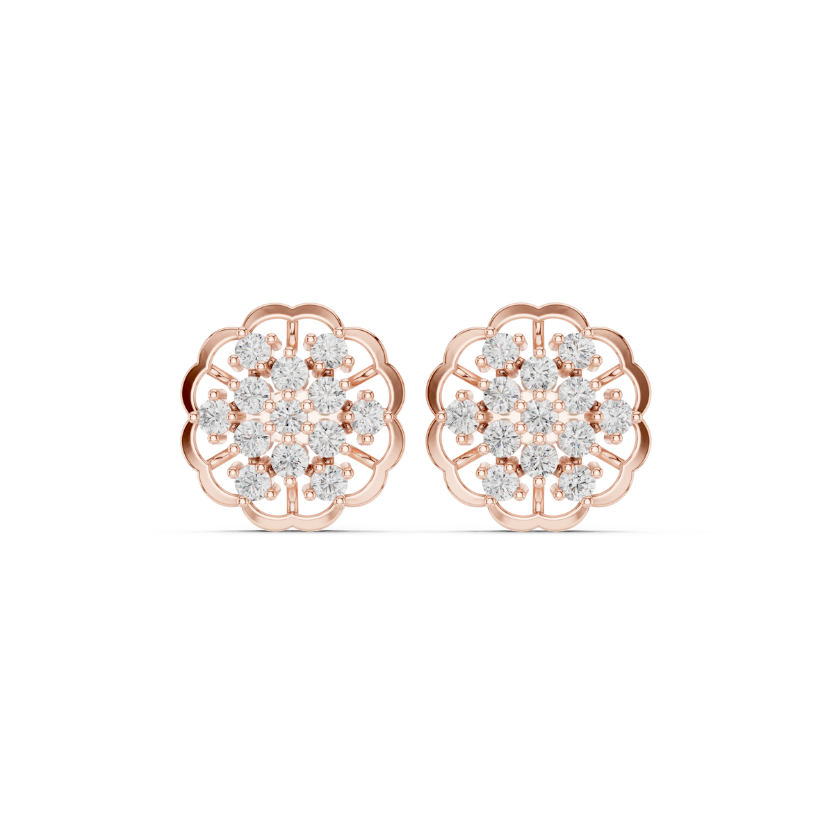 حلقان متدلية ألماسية مينا Lattice Framework