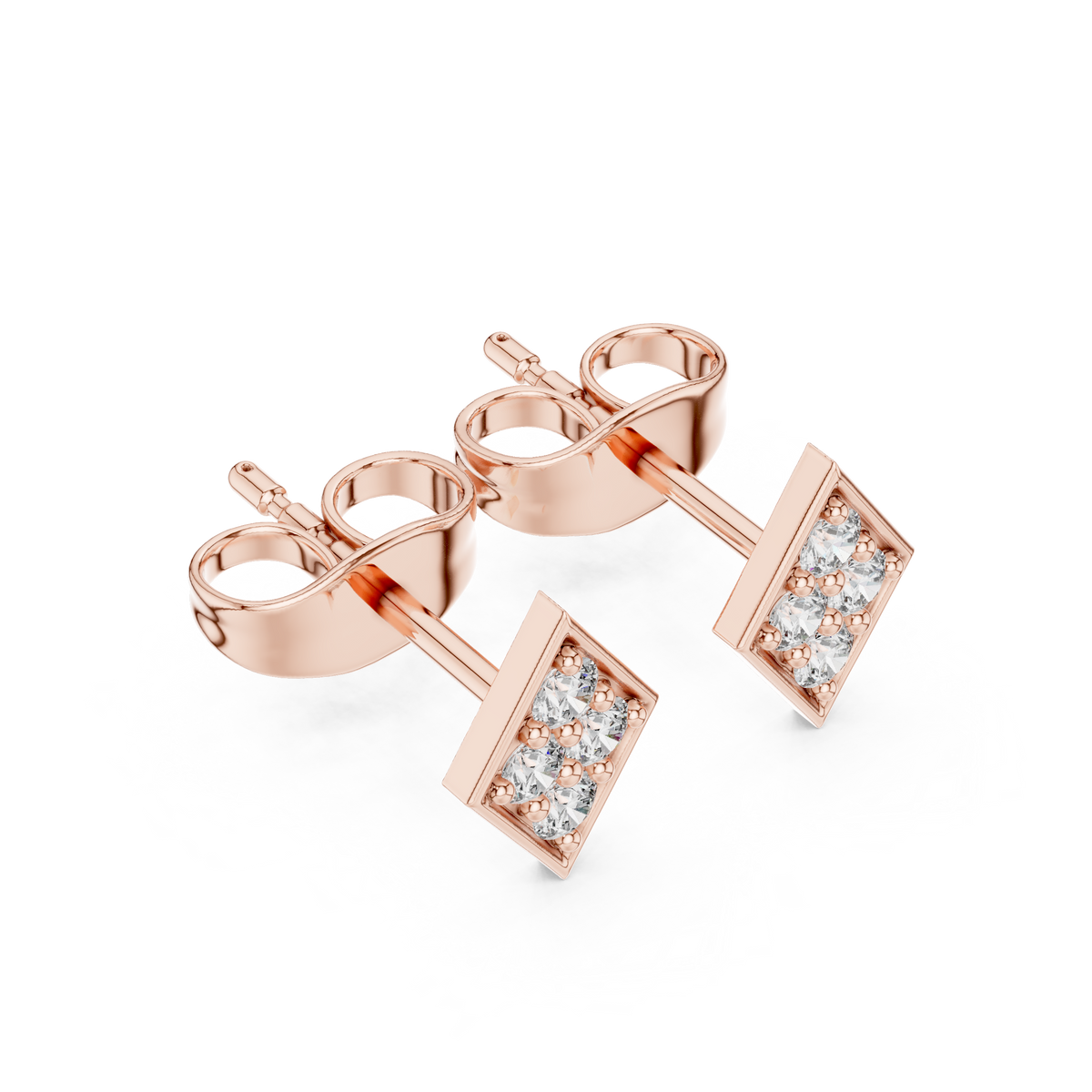 حلقان ألماس هالو بتصميم سنبرست