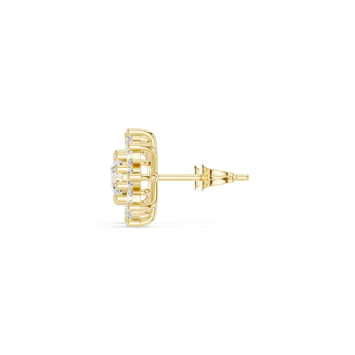 حلقان متدلية ألماسية بإطار عتيق متألق