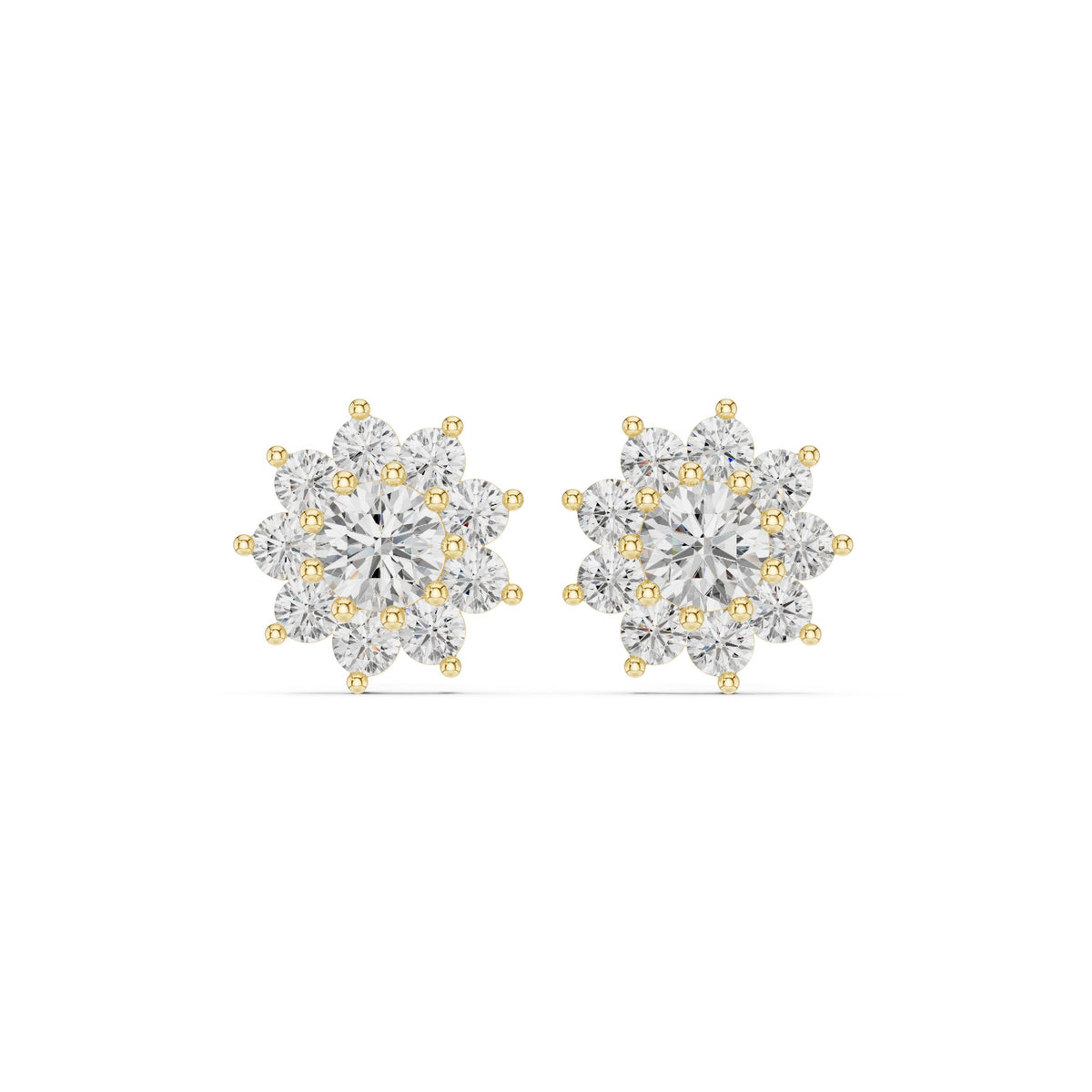 حلقان متدلية ألماسية بإطار عتيق متألق