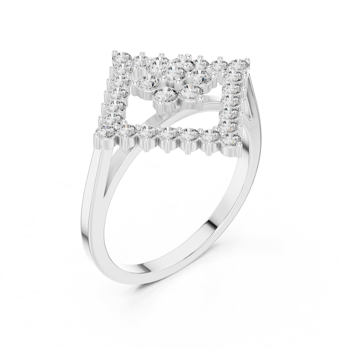 Diamond Geometric Statement Ring