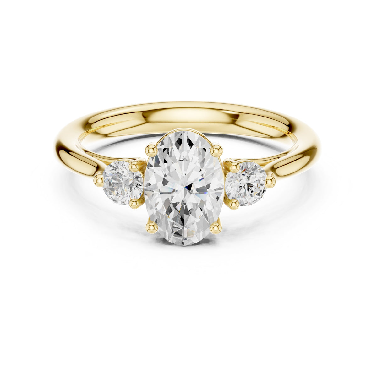 Oval Trilogy Ring
