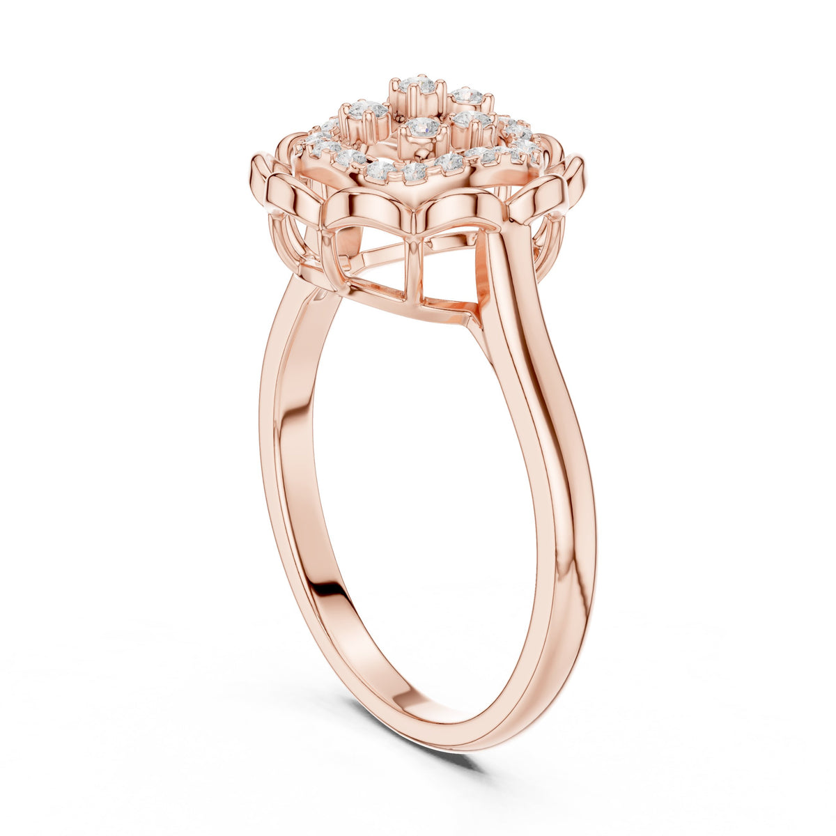 Lace Design Diamond Ring
