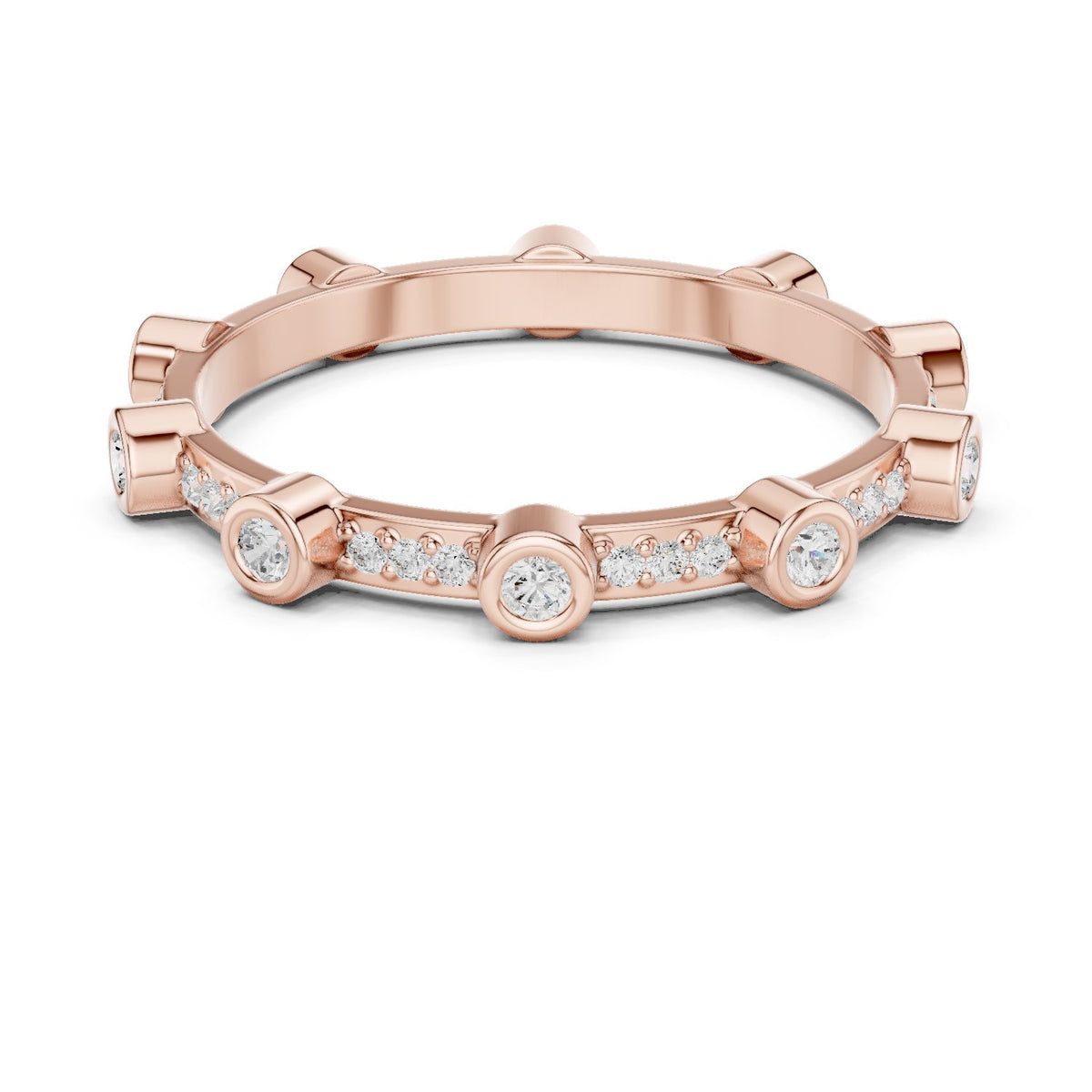 Diamond Bezel Eternity Band