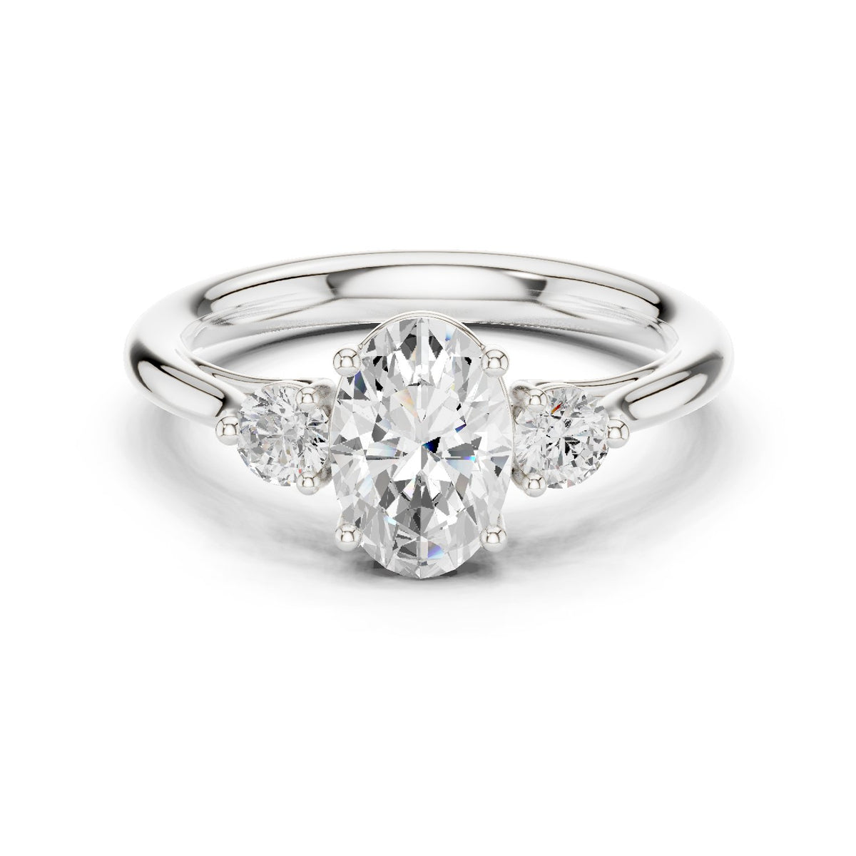 Oval Trilogy Ring