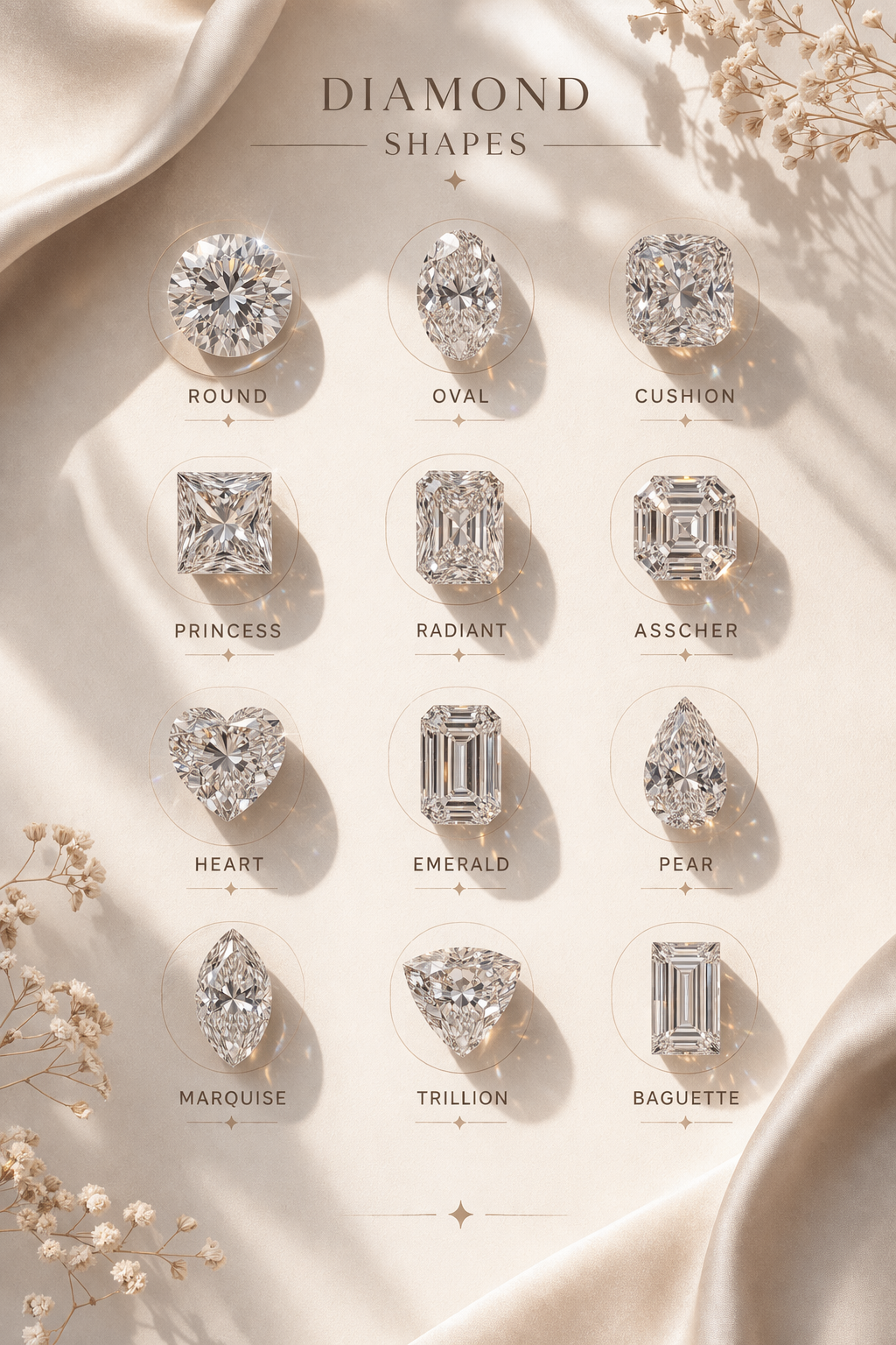 Guide to Diamond Shapes | VYKA Diamonds