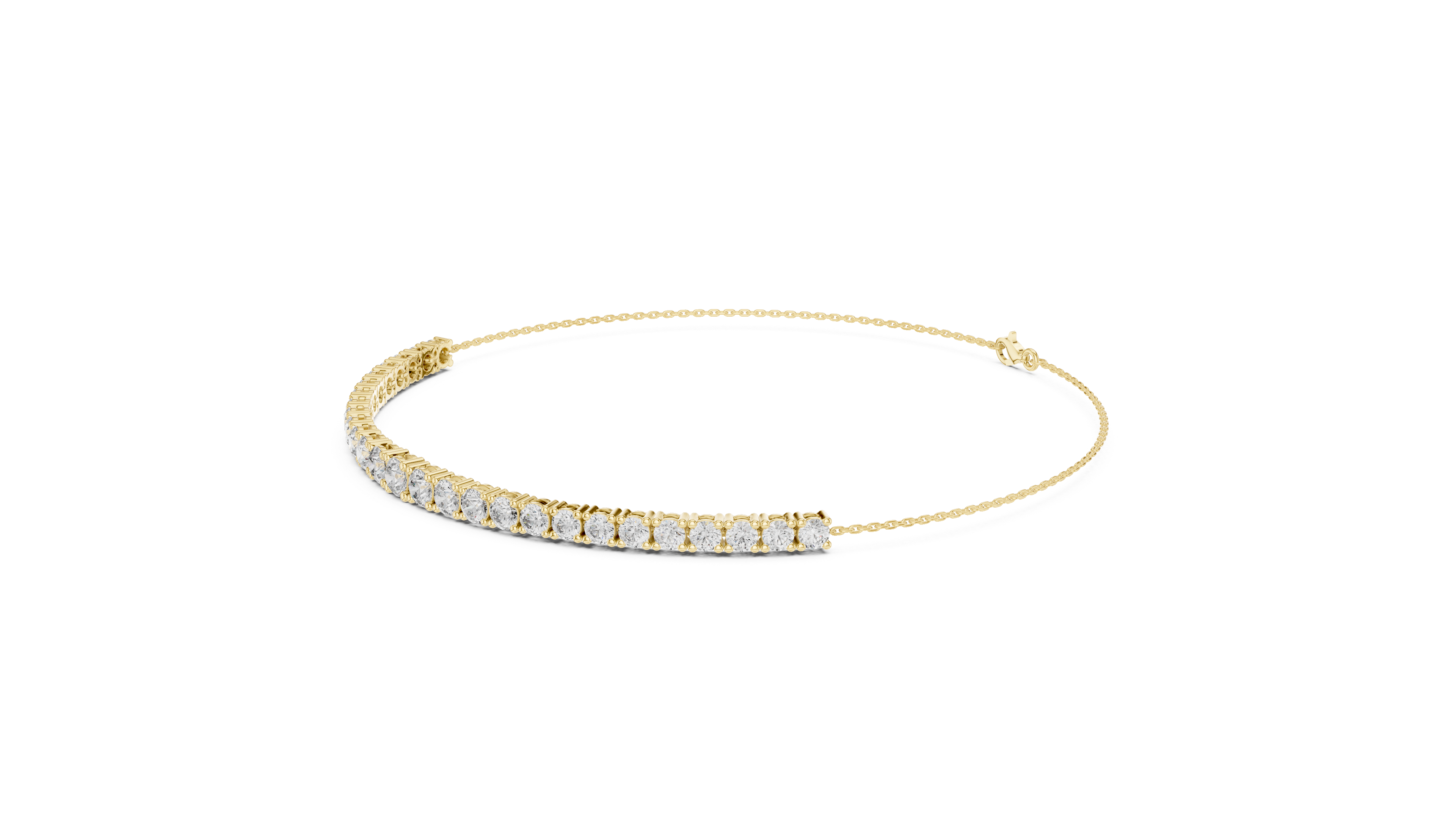 Lumière Slide Bangle in Yellow Gold - VYKA Diamonds