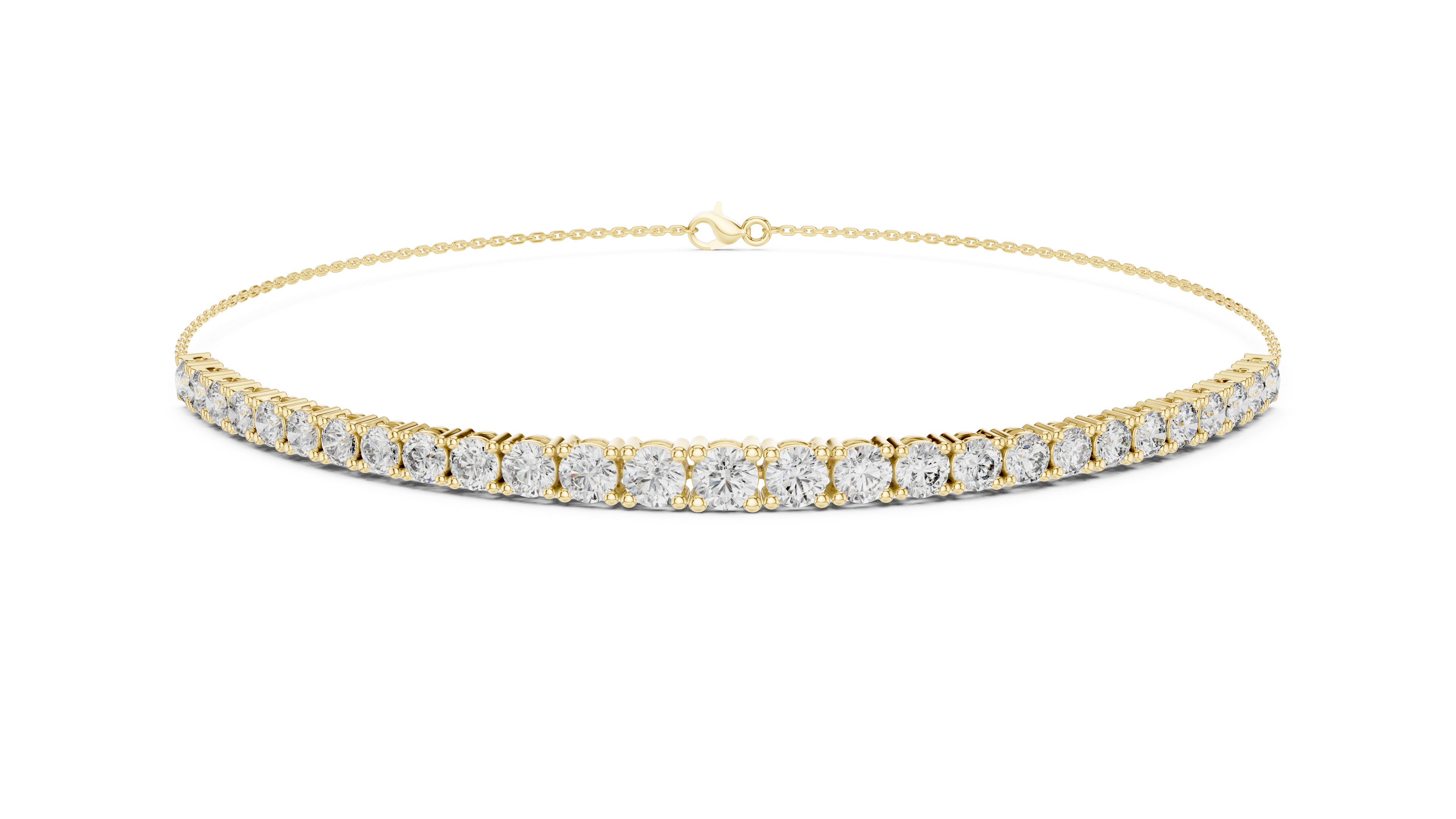 Lumière Slide Bangle in Yellow Gold - VYKA Diamonds