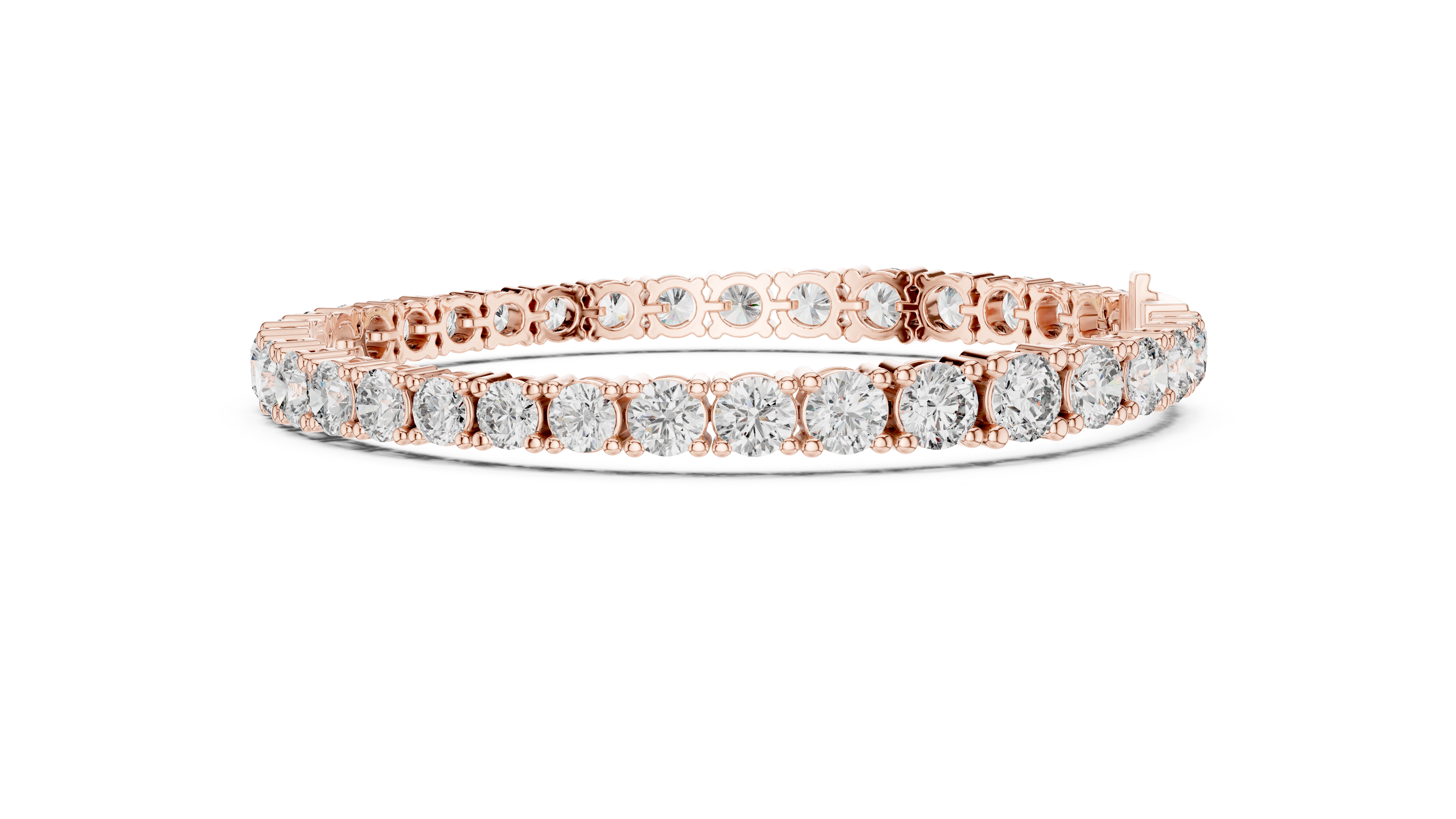 Infinity Tennis Bracelet in Rose Gold - VYKA Diamonds