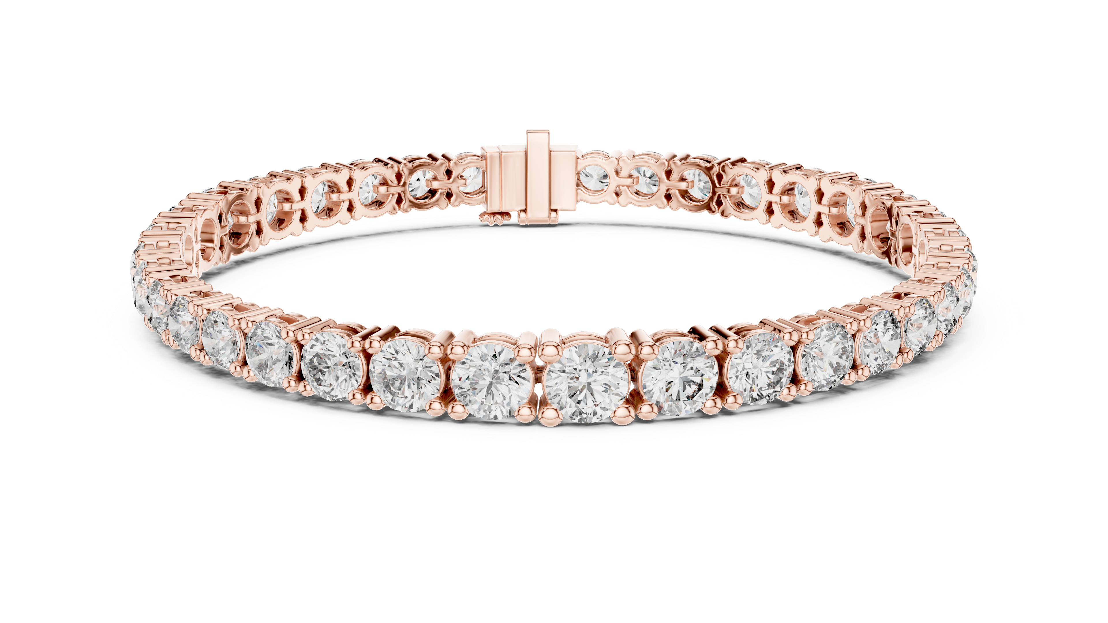Infinity Tennis Bracelet in Rose Gold - VYKA Diamonds