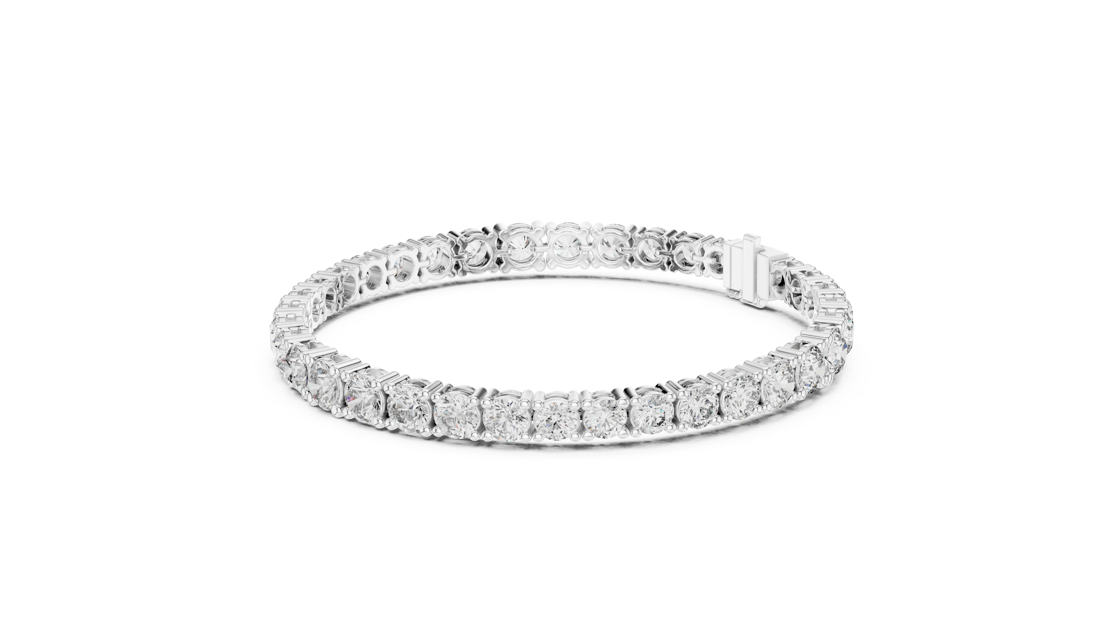 Infinity Tennis Bracelet in White Gold - VYKA Diamonds