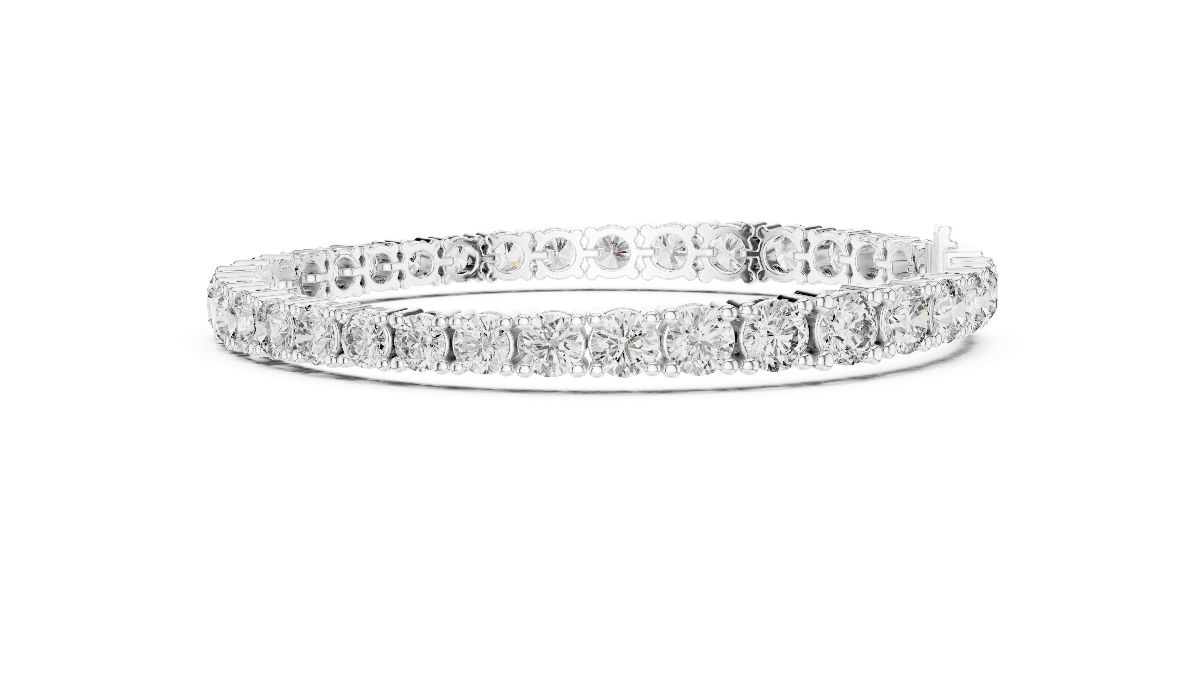 Infinity Tennis Bracelet in White Gold - VYKA Diamonds