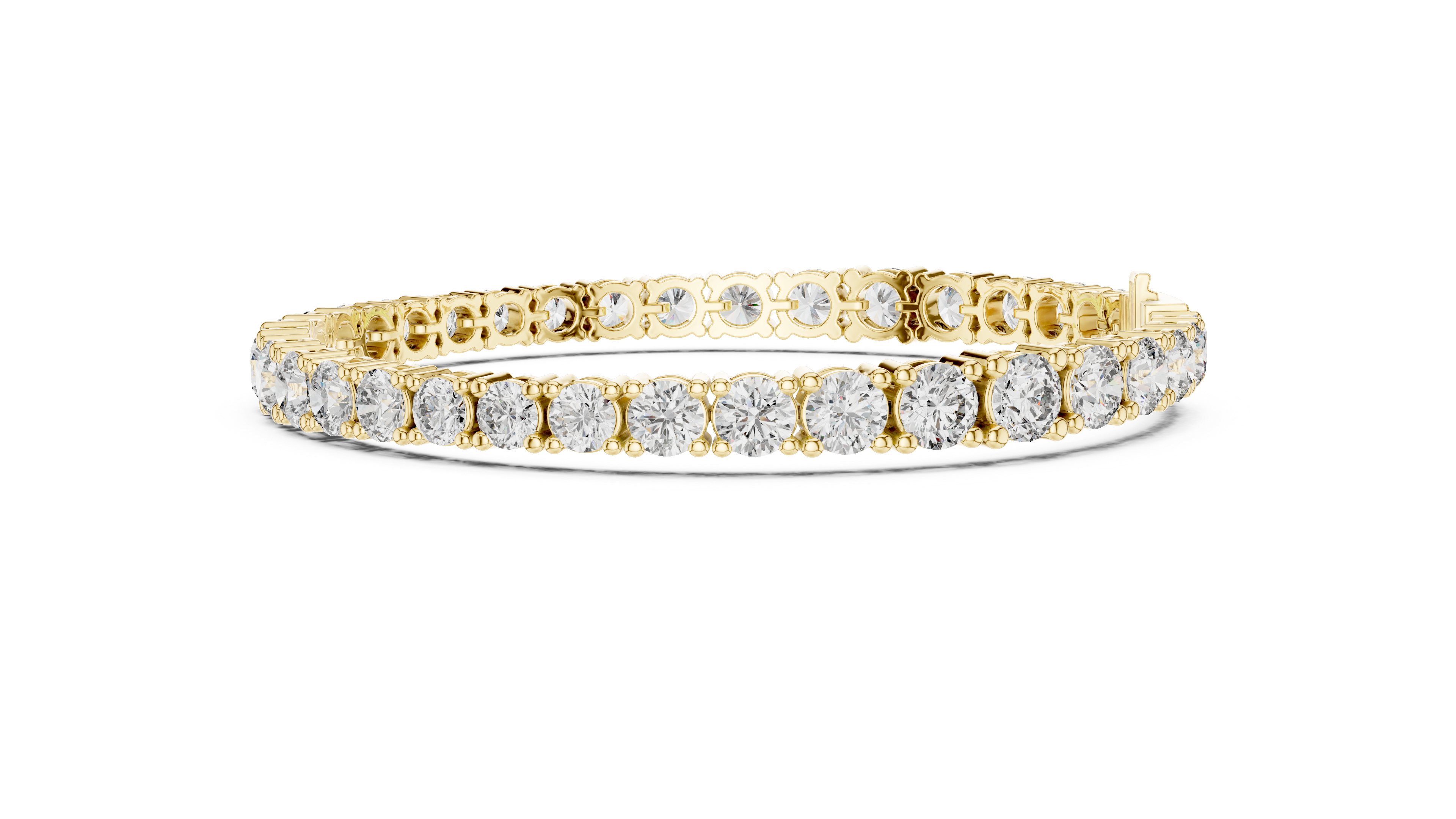 Infinity Tennis Bracelet in Yellow Gold - VYKA Diamonds