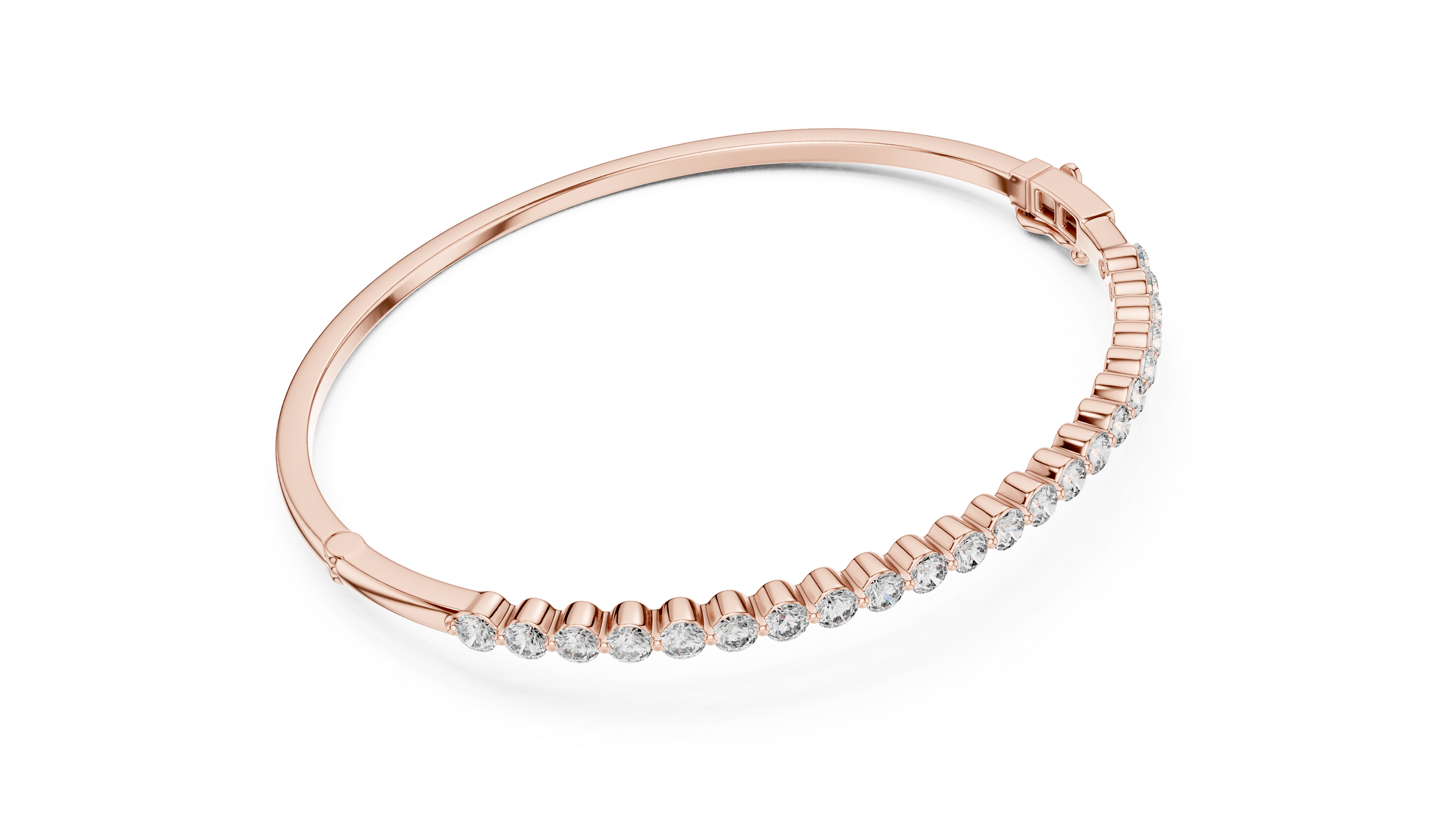 سوار الكفة أوربت in Rose Gold - VYKA Diamonds