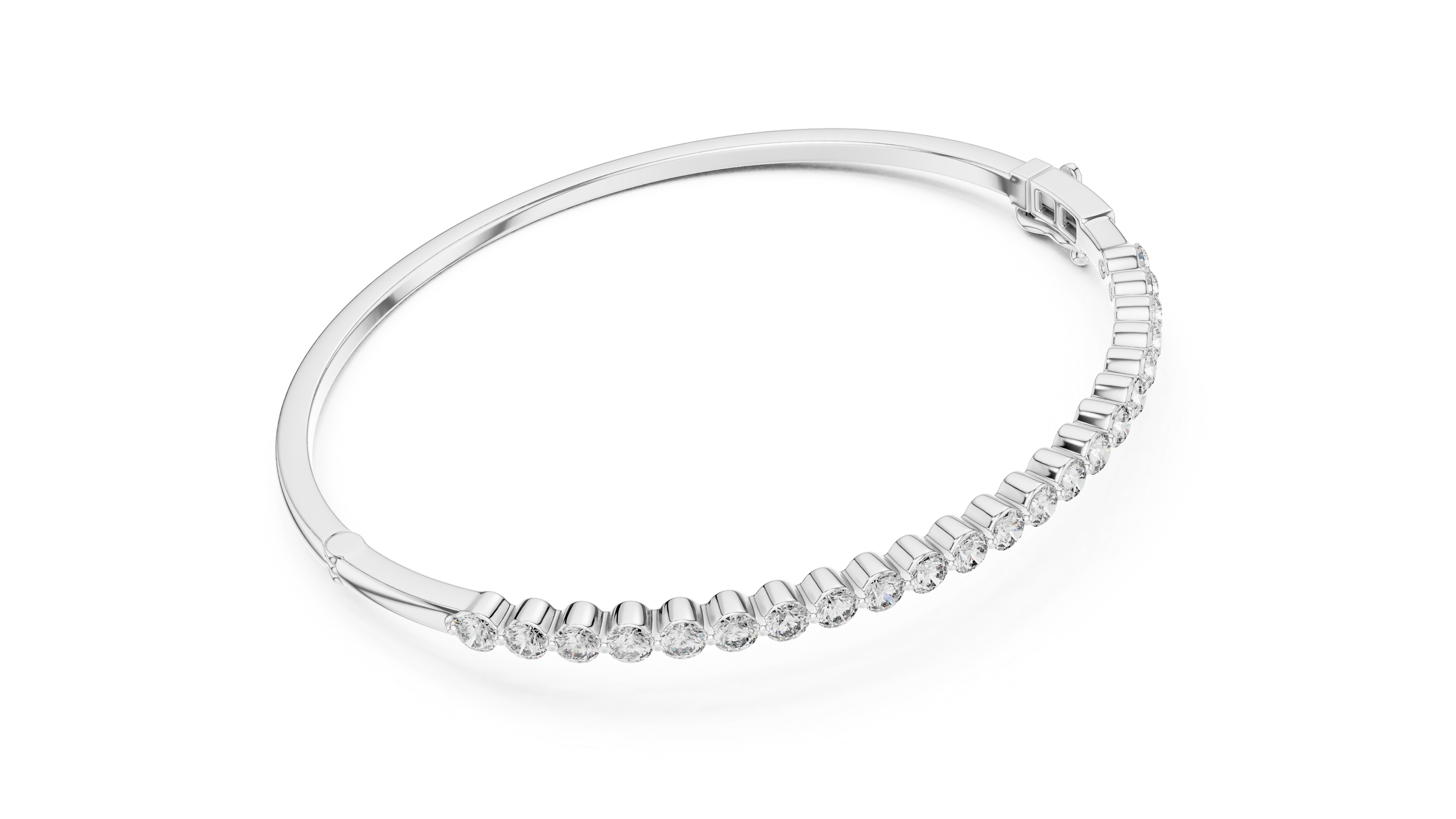 سوار الكفة أوربت in White Gold - VYKA Diamonds