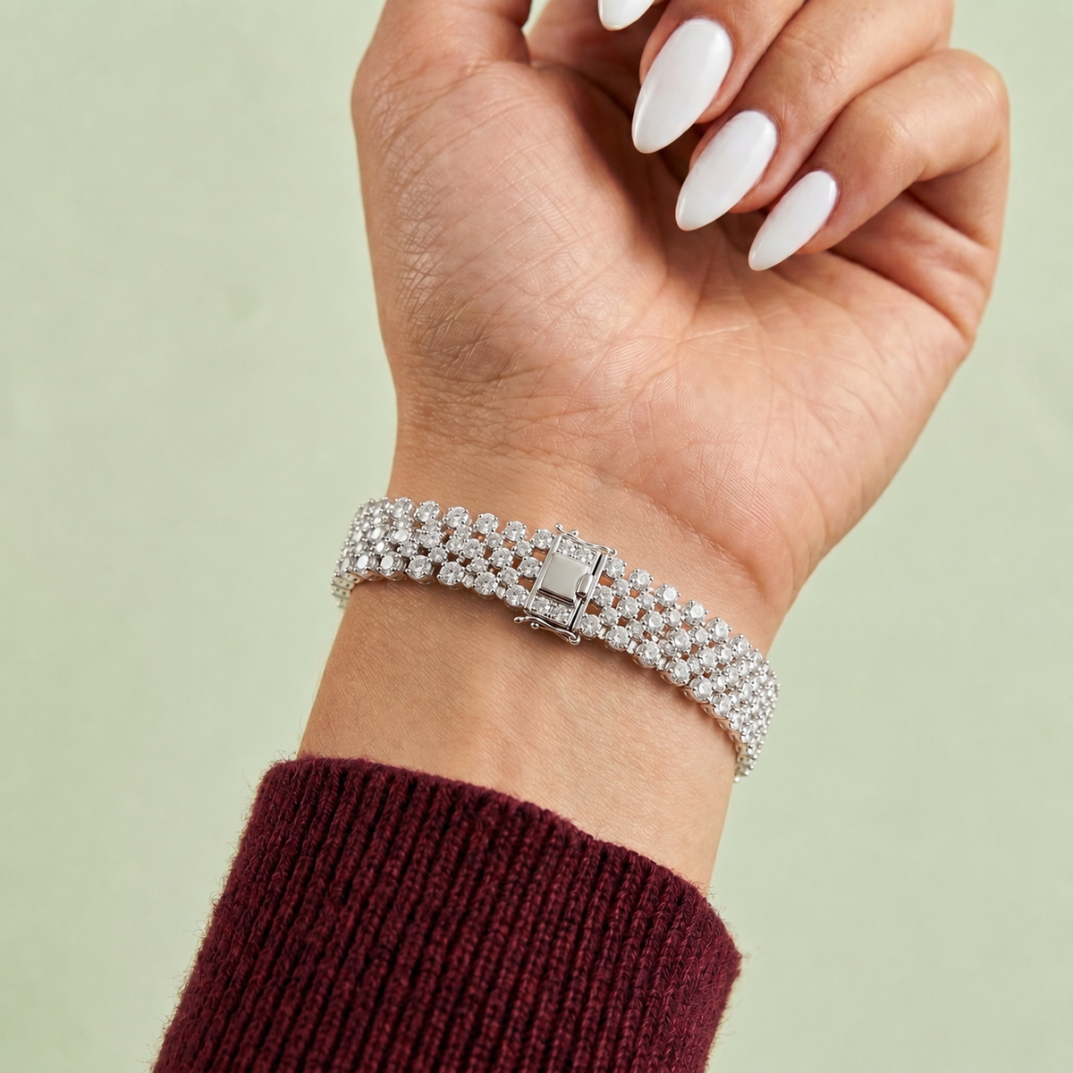 Pavé Eternity Bangle — lifestyle
