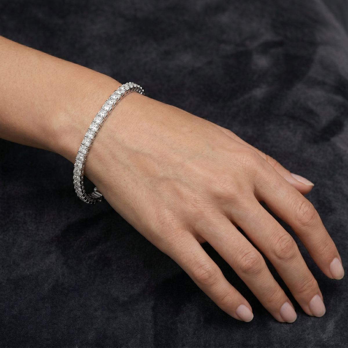 Princess Channel Tennis Bracelet — lifestyle