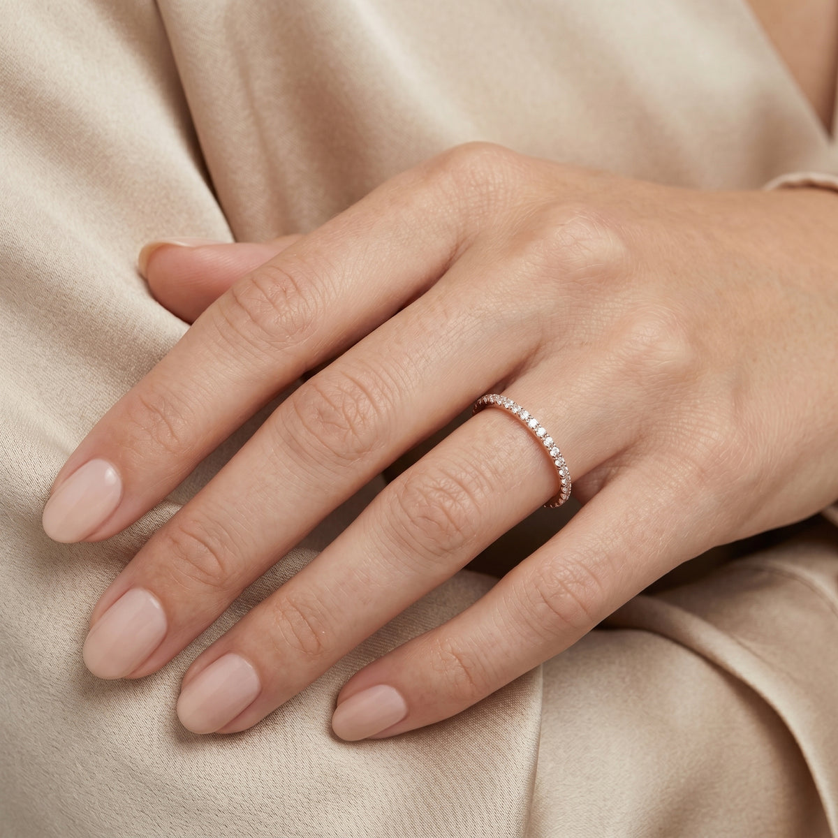 Diamond Eternity Band — lifestyle