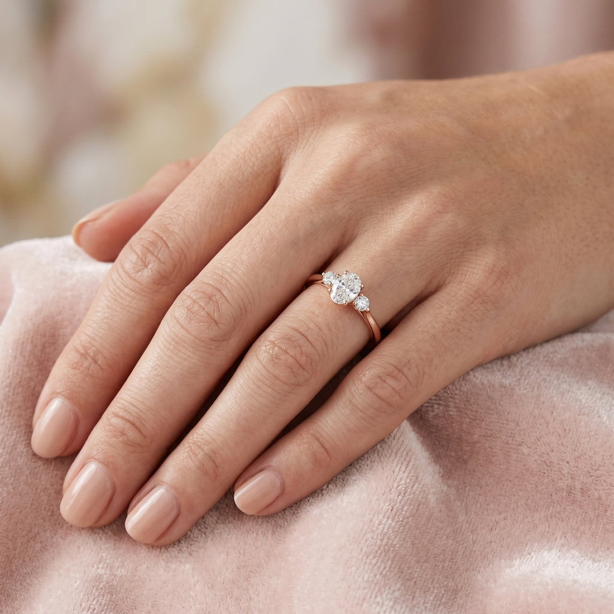 Oval Trilogy Ring — lifestyle