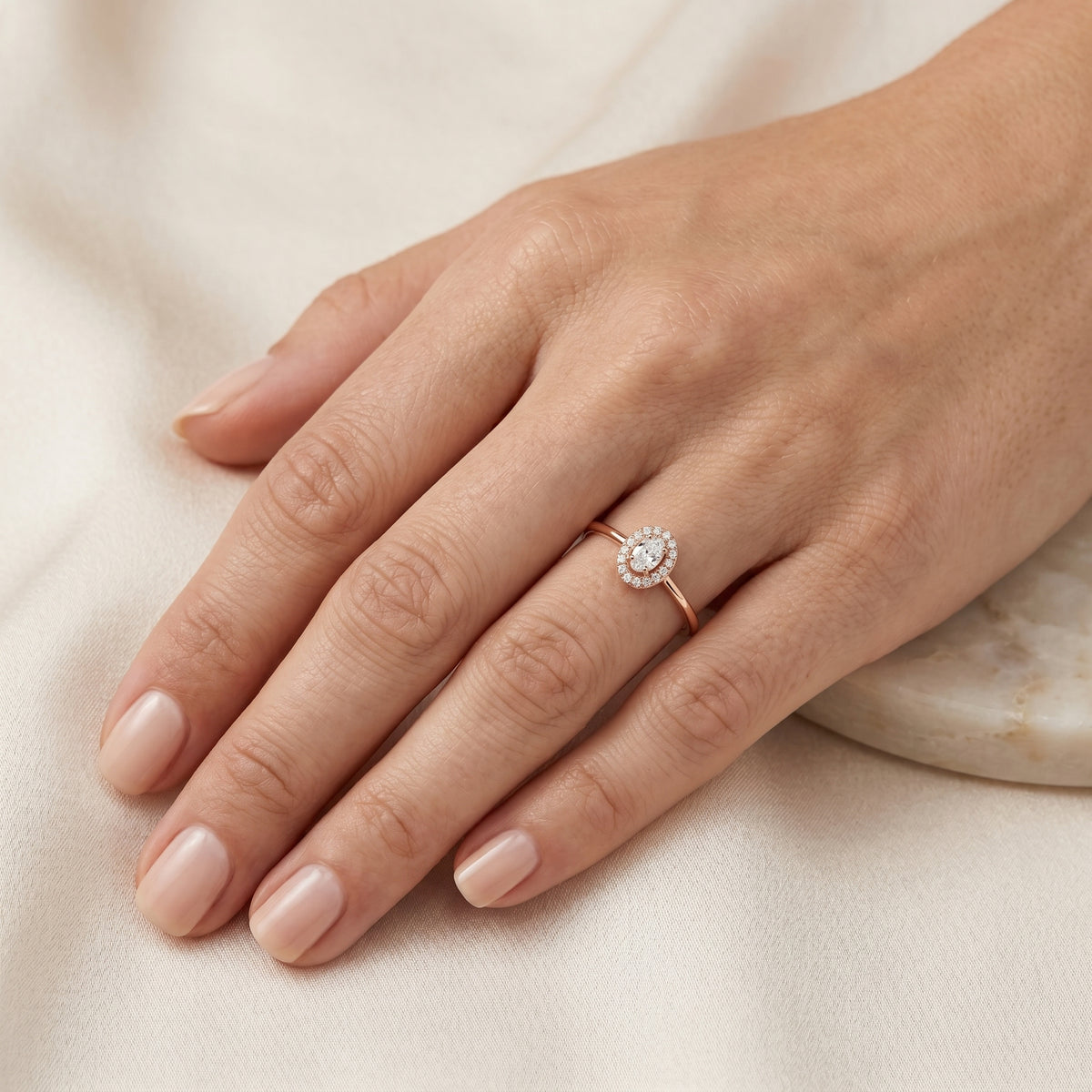 Bold Filigree Diamond Engagement Ring — lifestyle