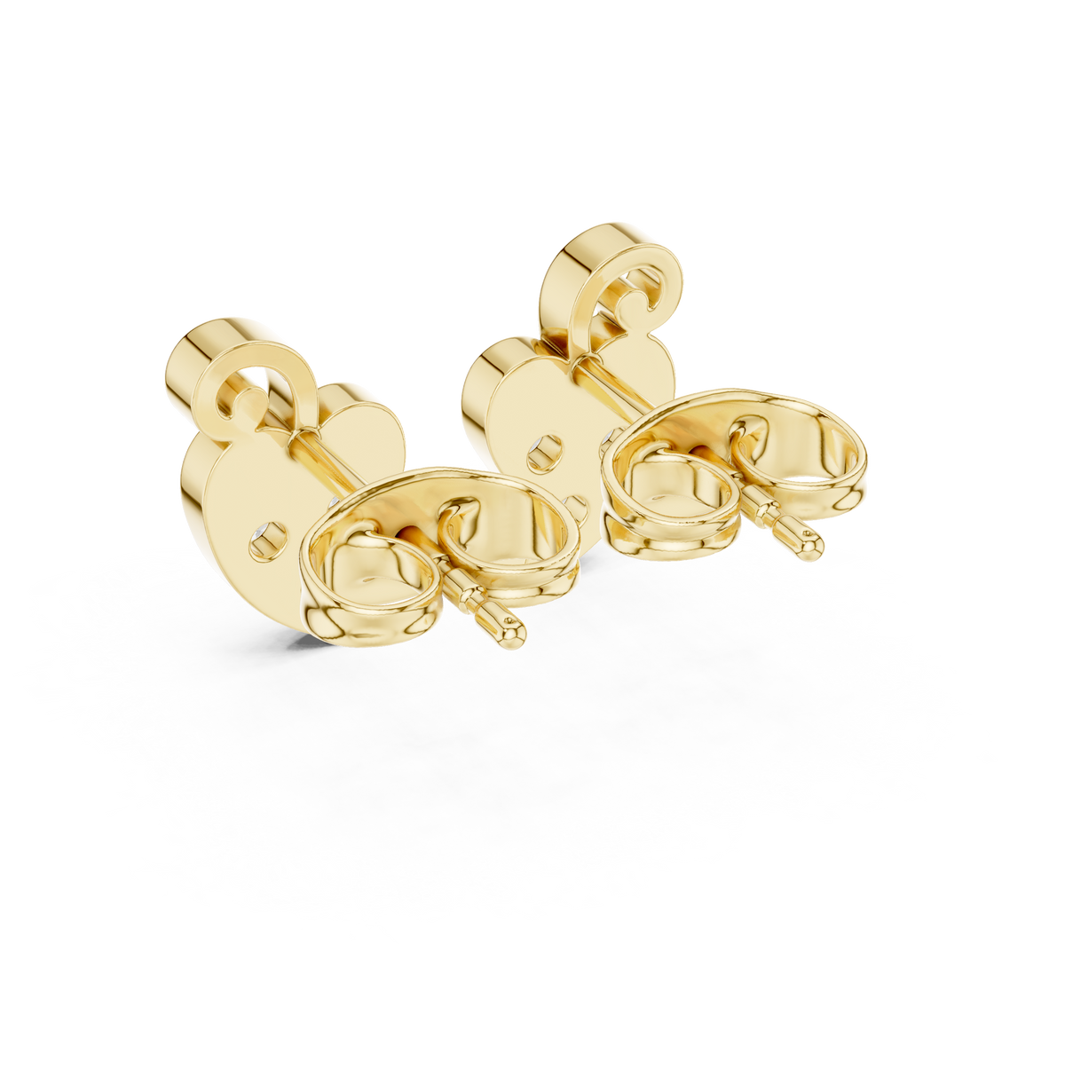 Leaf Trio Diamond Stud Earrings
