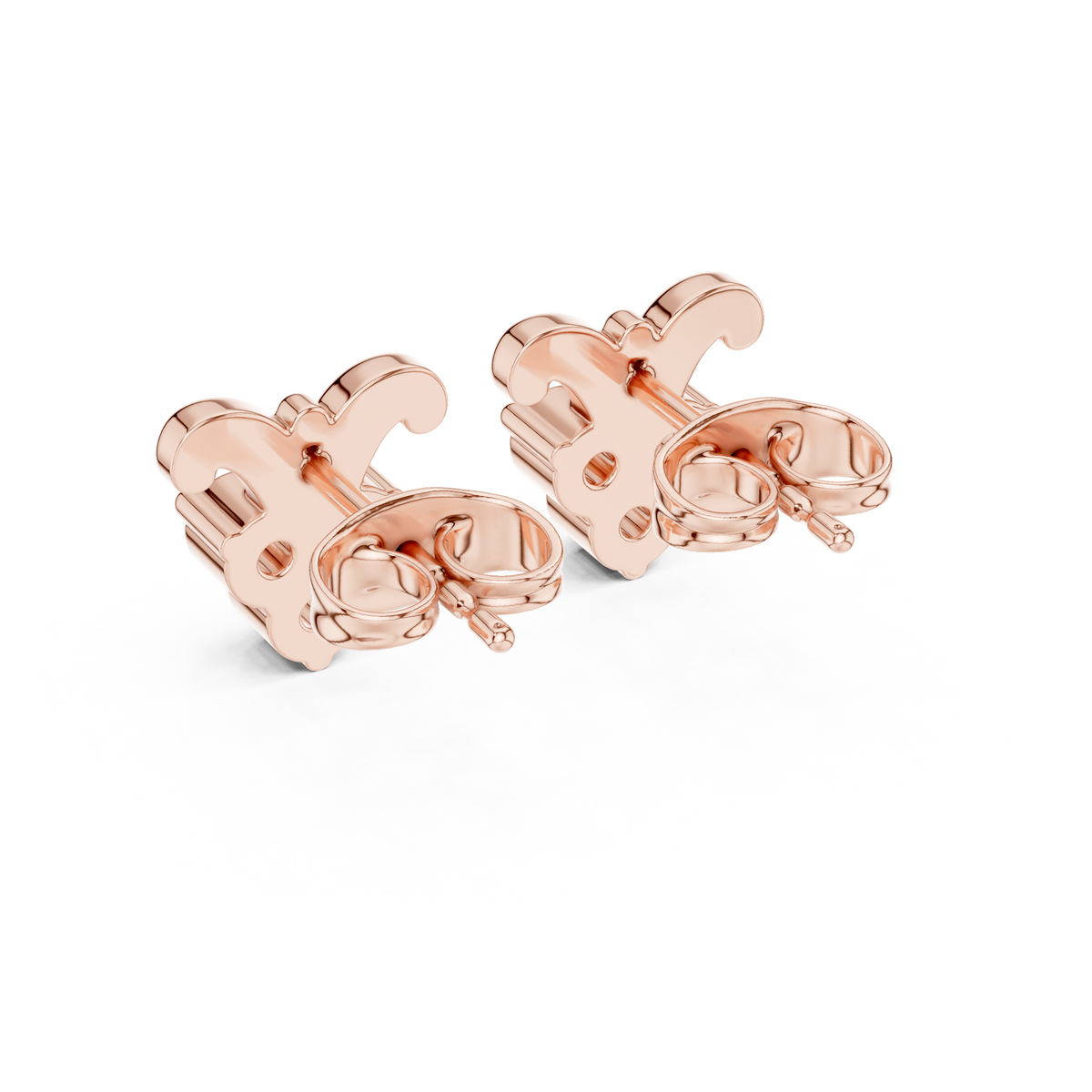 Tulip Trio Diamond Stud Earrings
