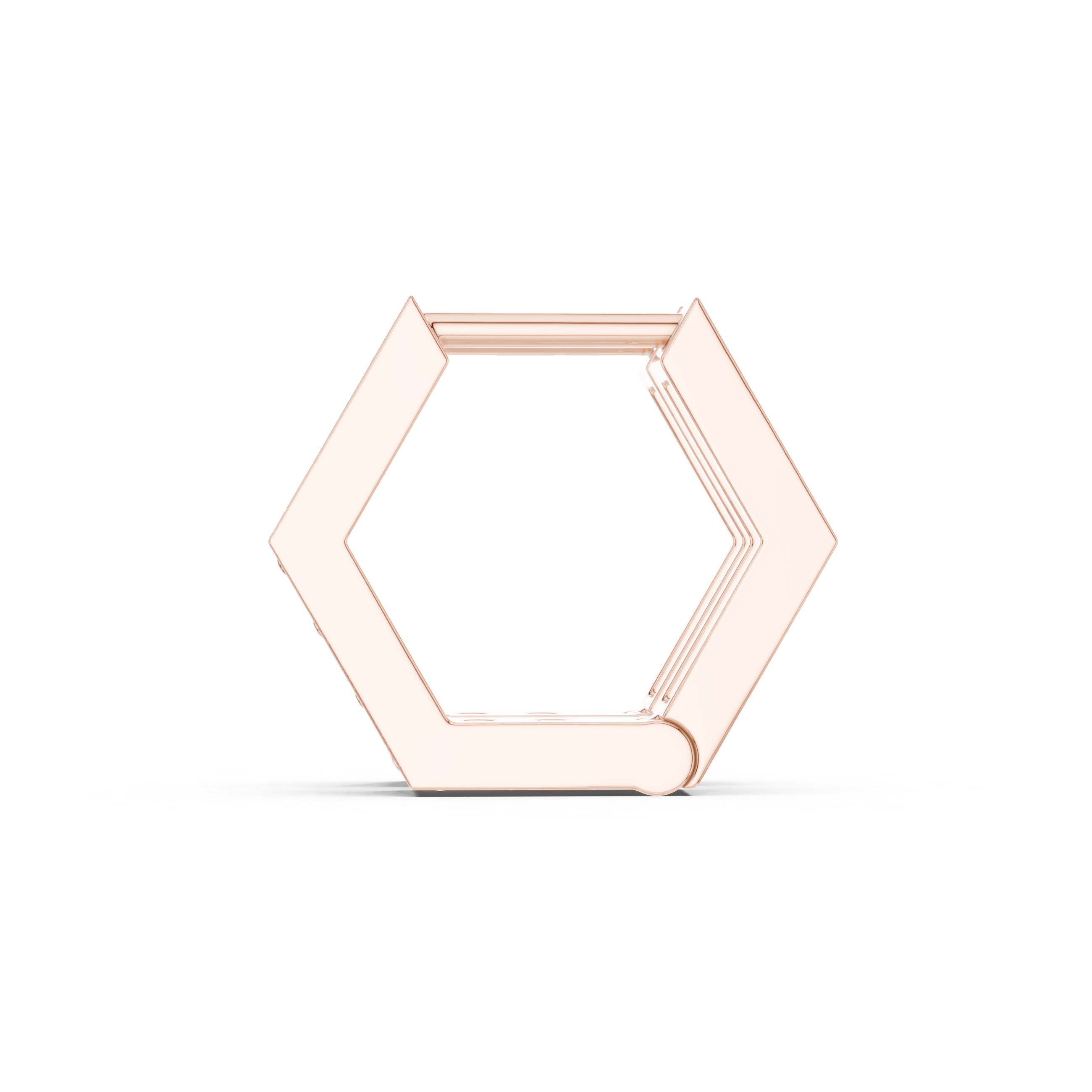 Framed Trellis Diamond Drop Earrings in Rose Gold - VYKA Diamonds