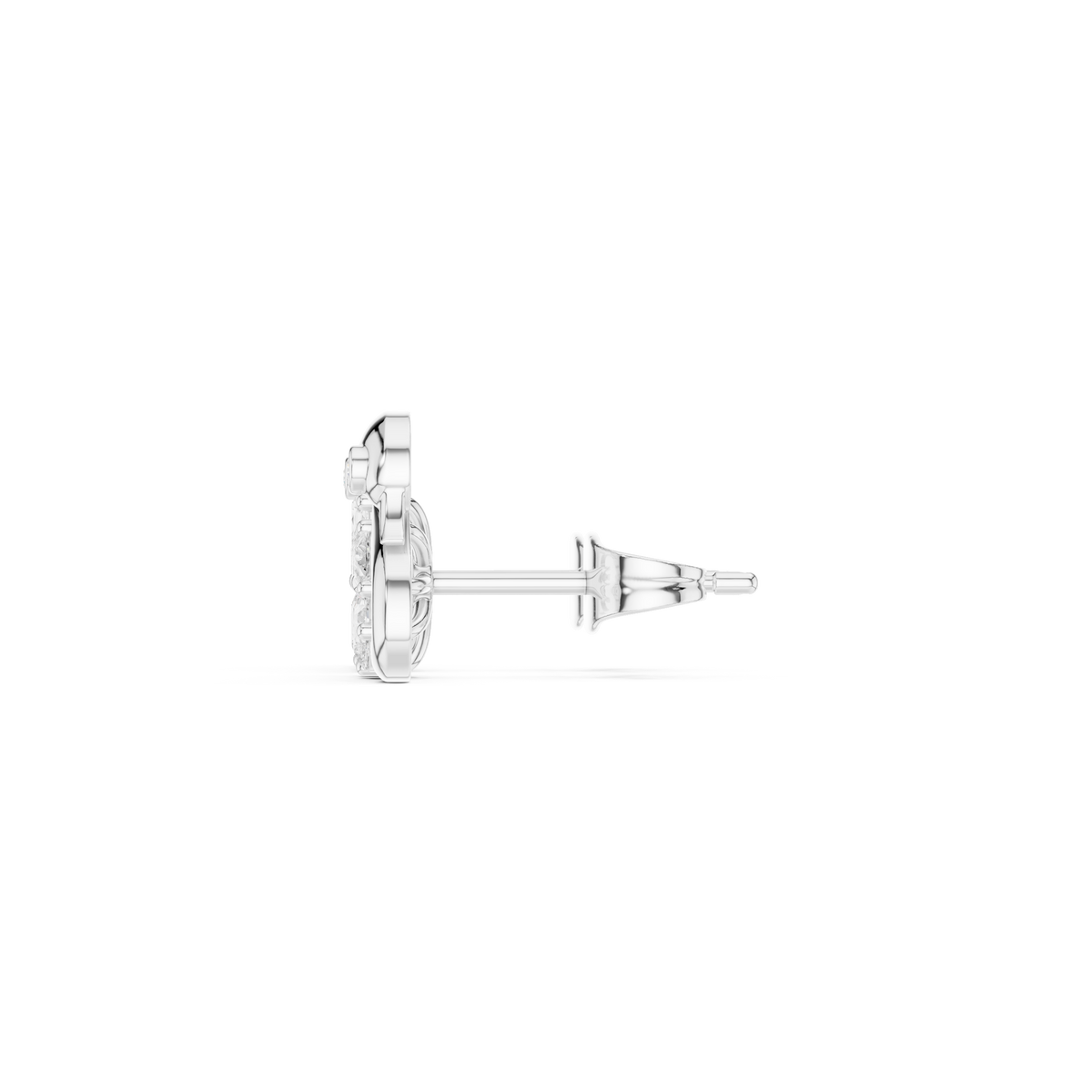 Pendulum Diamond Stud Earrings