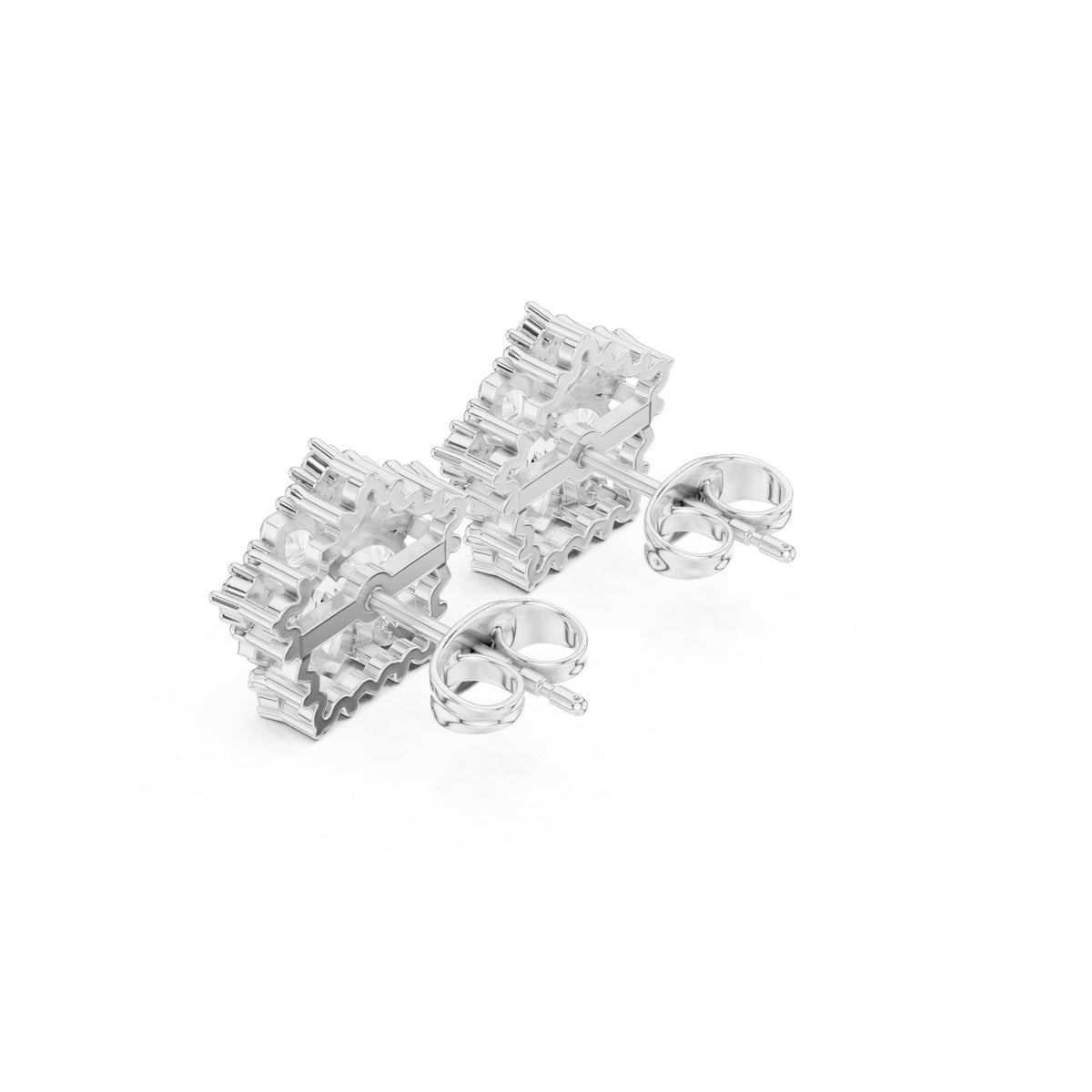 Marquise Pentagon Star Diamond Stud Earrings