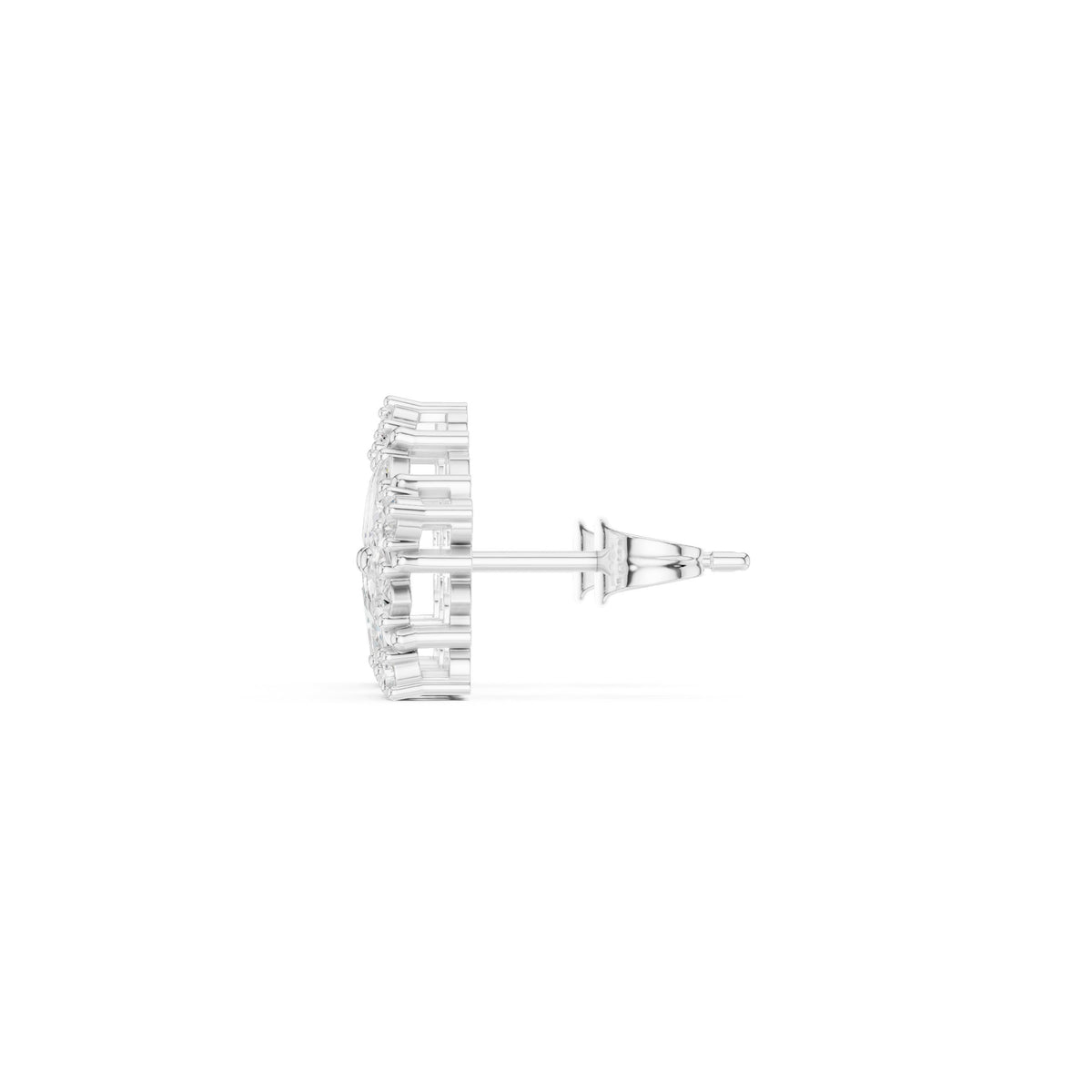Marquise Pentagon Star Diamond Stud Earrings