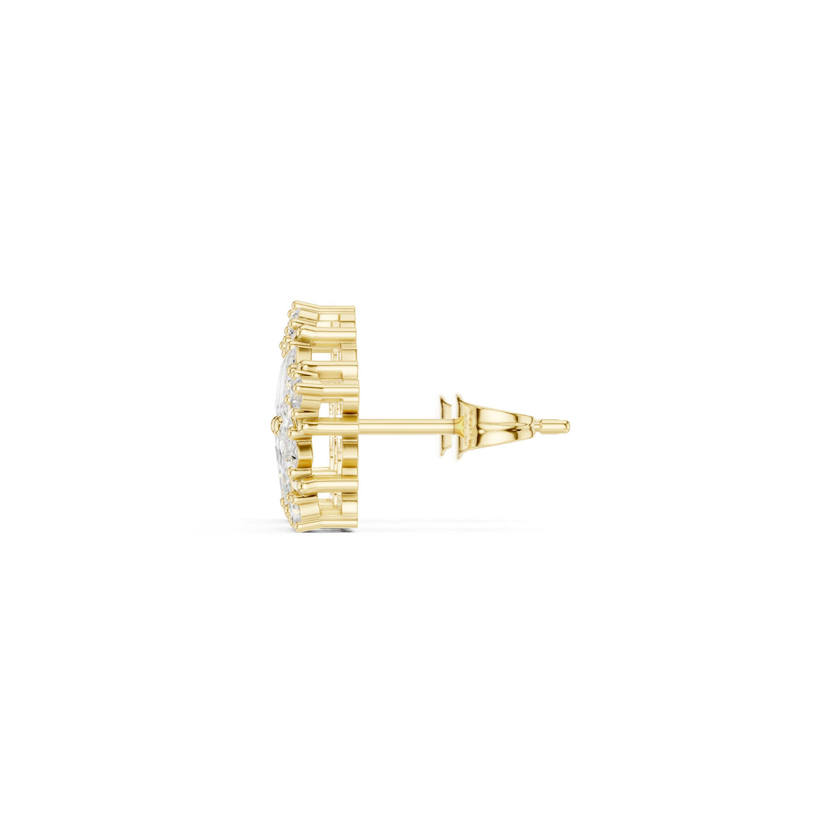 Marquise Pentagon Star Diamond Stud Earrings