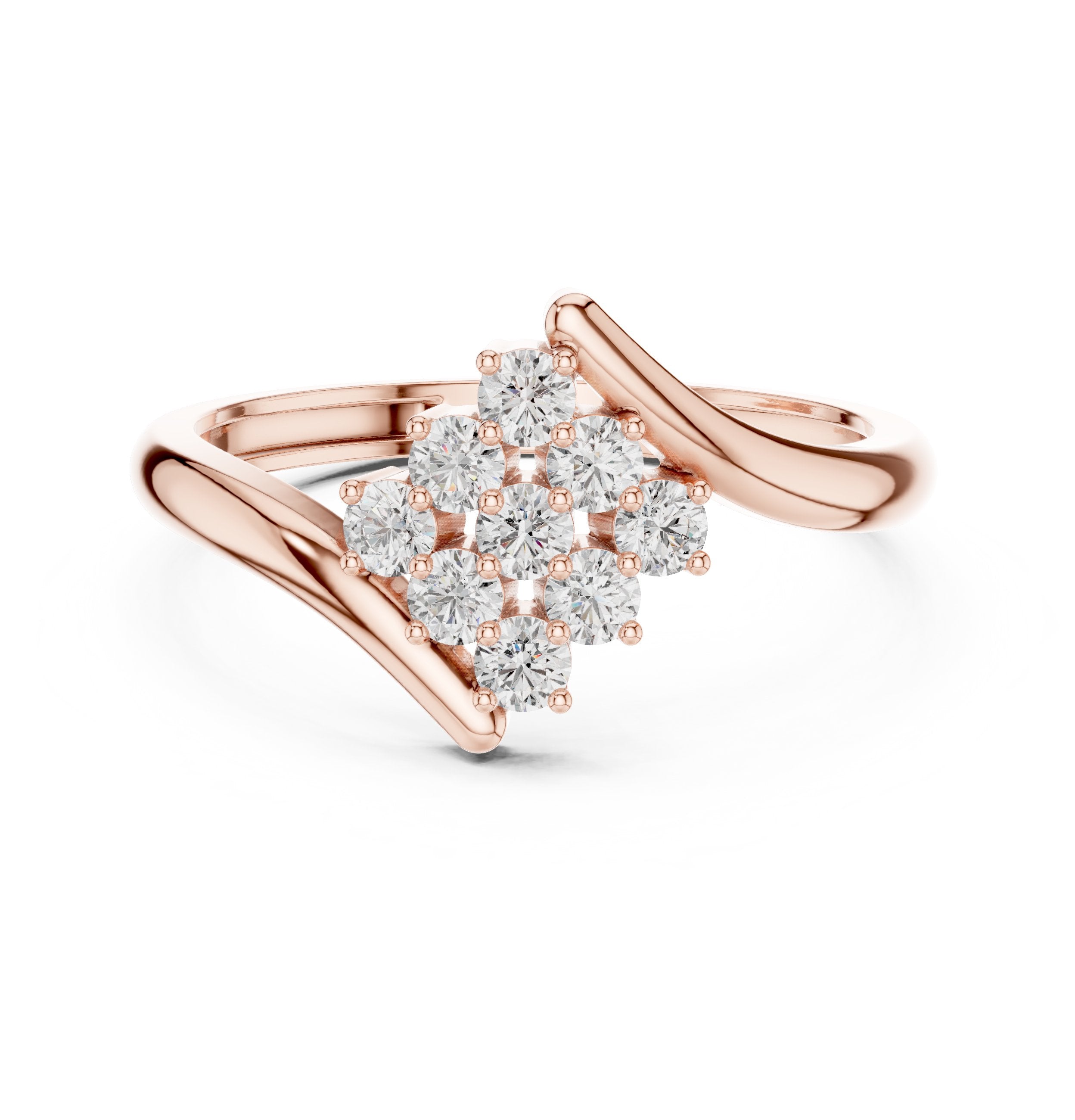 Radiant Filigree Diamond Engagement Ring in Rose Gold - VYKA Diamonds