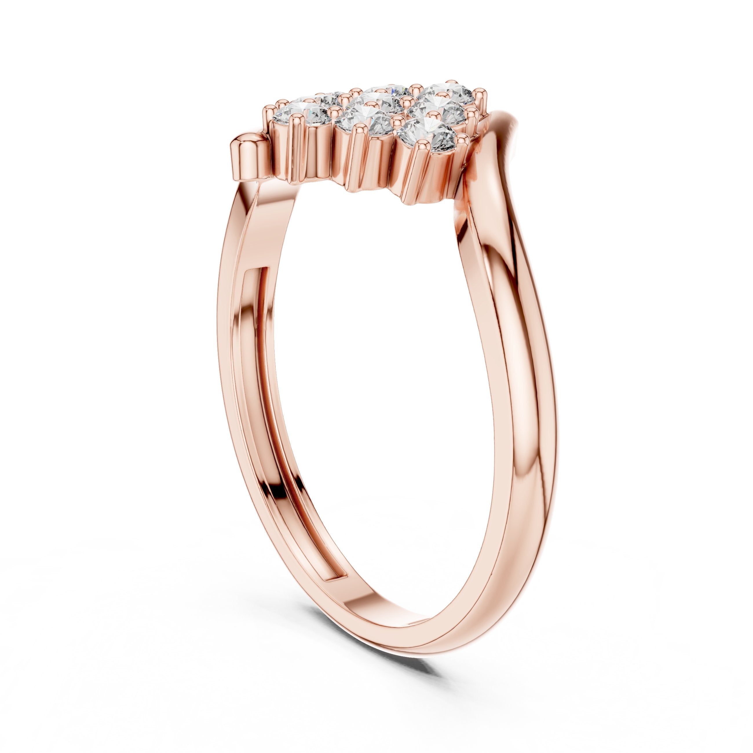 Radiant Filigree Diamond Engagement Ring in Rose Gold - VYKA Diamonds