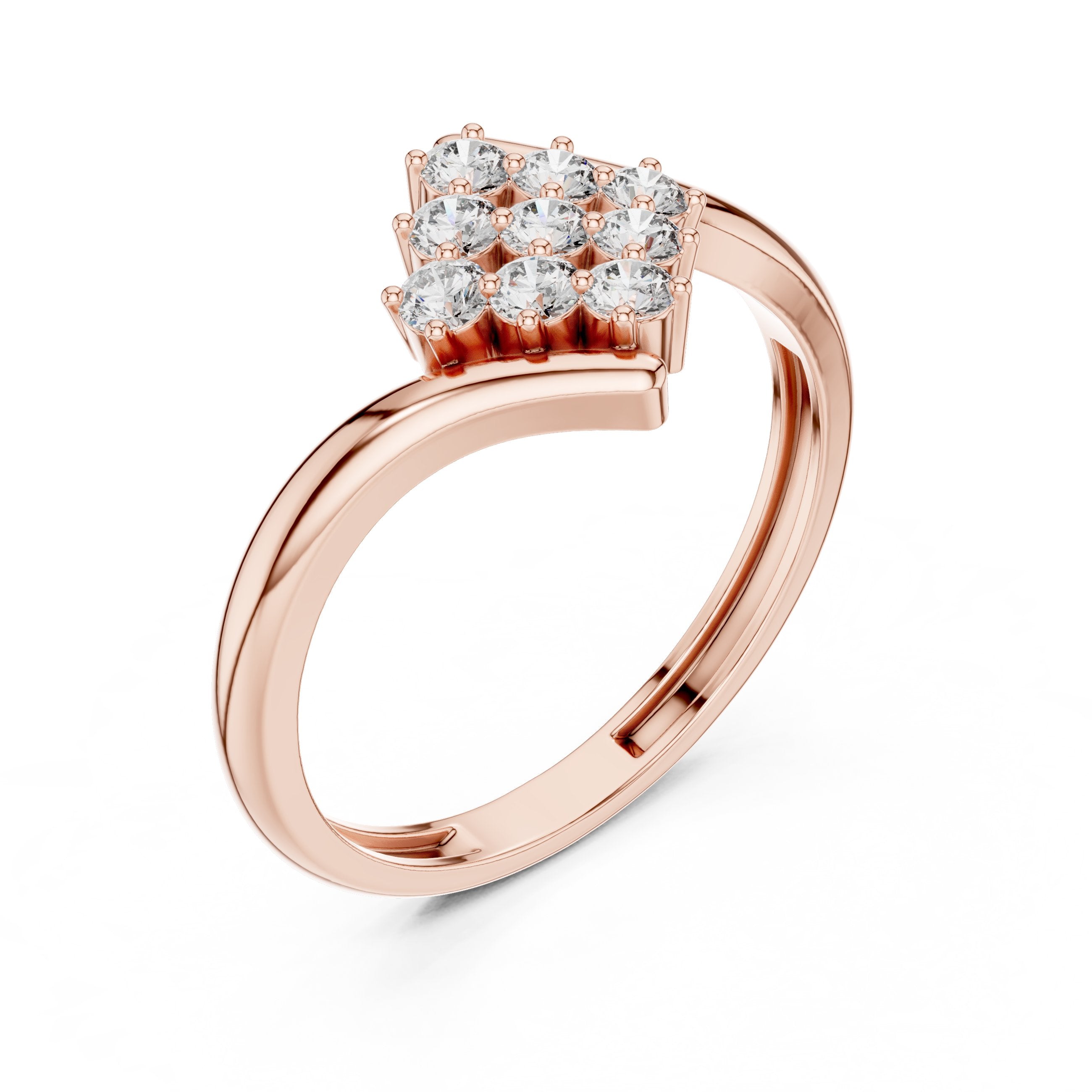 Radiant Filigree Diamond Engagement Ring in Rose Gold - VYKA Diamonds