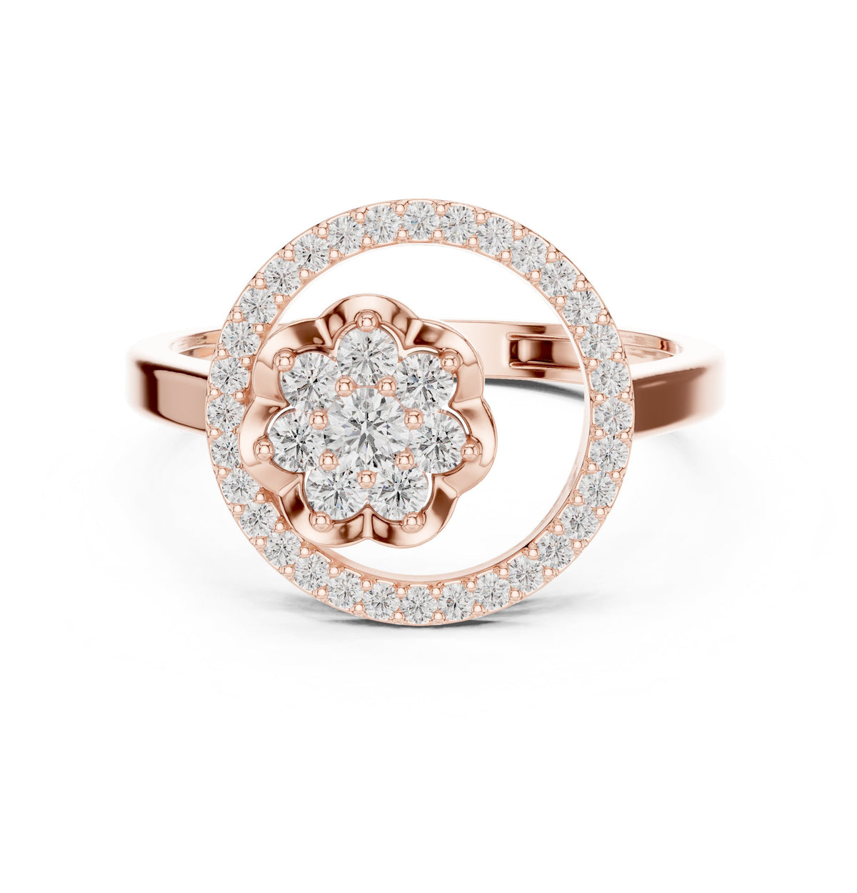 Circle Diamond Ring