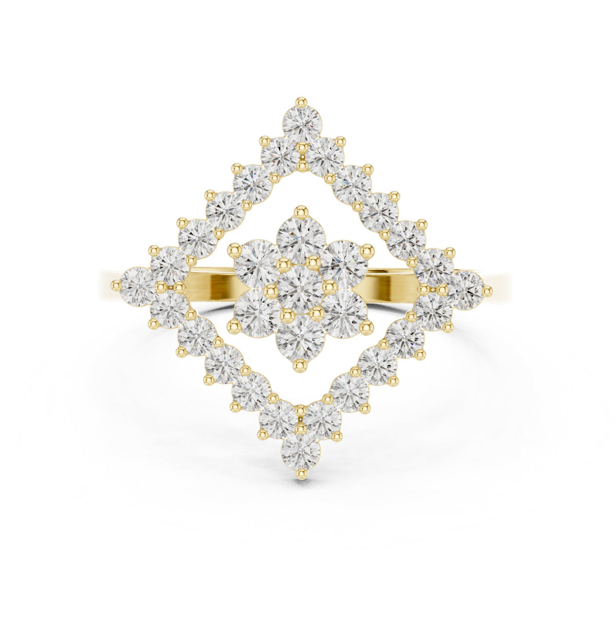 Diamond Geometric Statement Ring