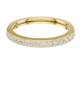 Half-eternity diamond band
