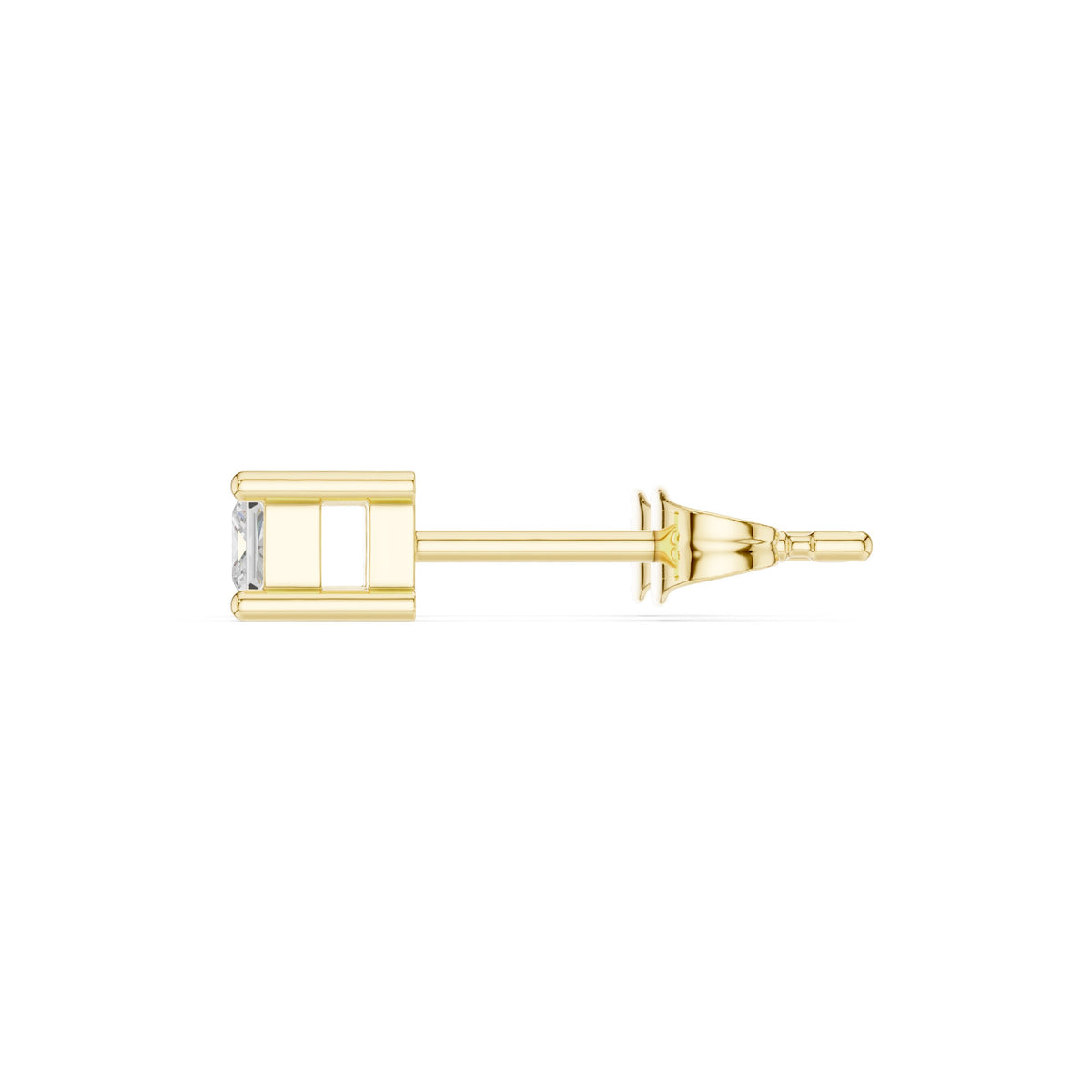 Open Teardrop Diamond Stud Earrings