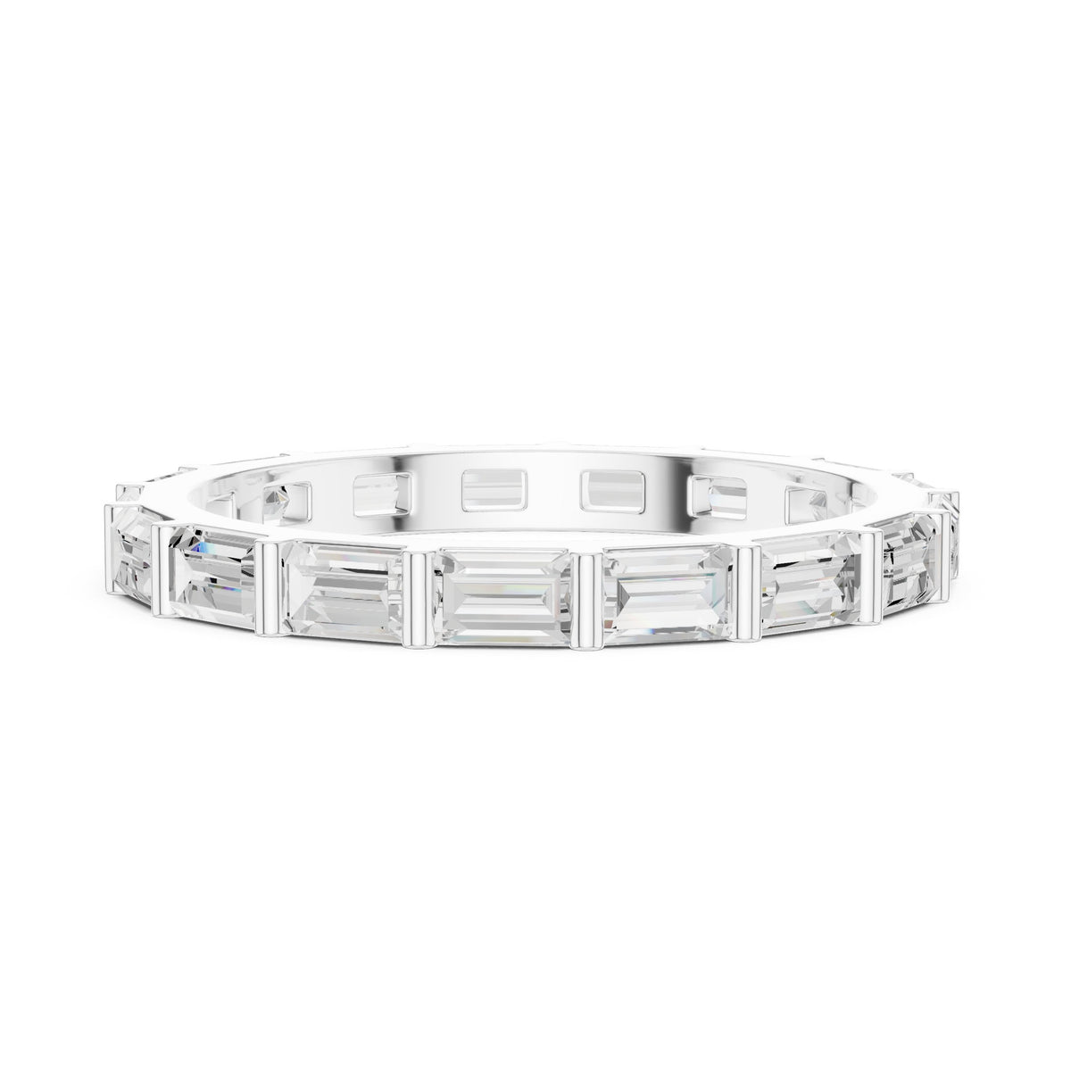 Baguette Diamond East-West Eternity Band