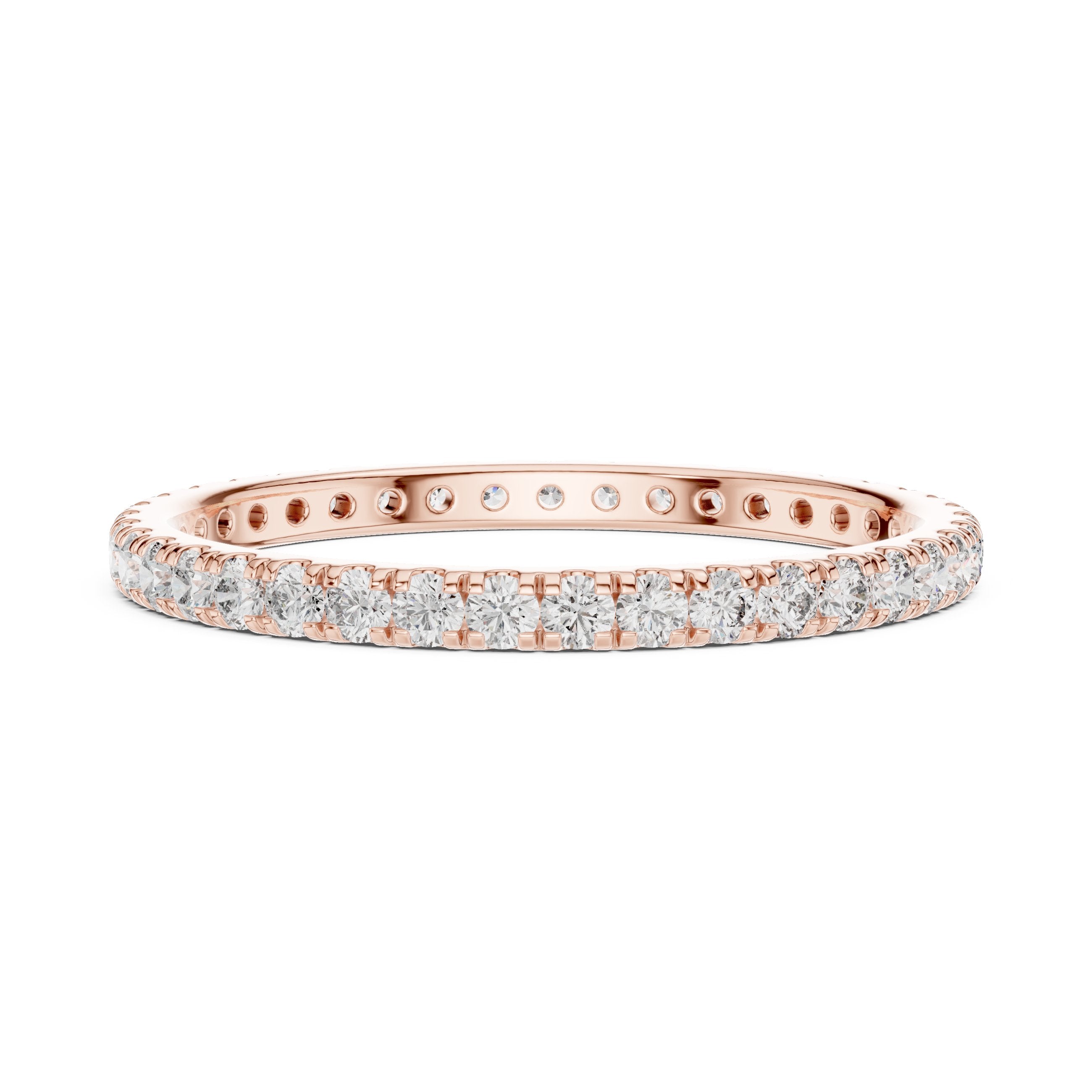 Diamond Eternity Band in Rose Gold - VYKA Diamonds