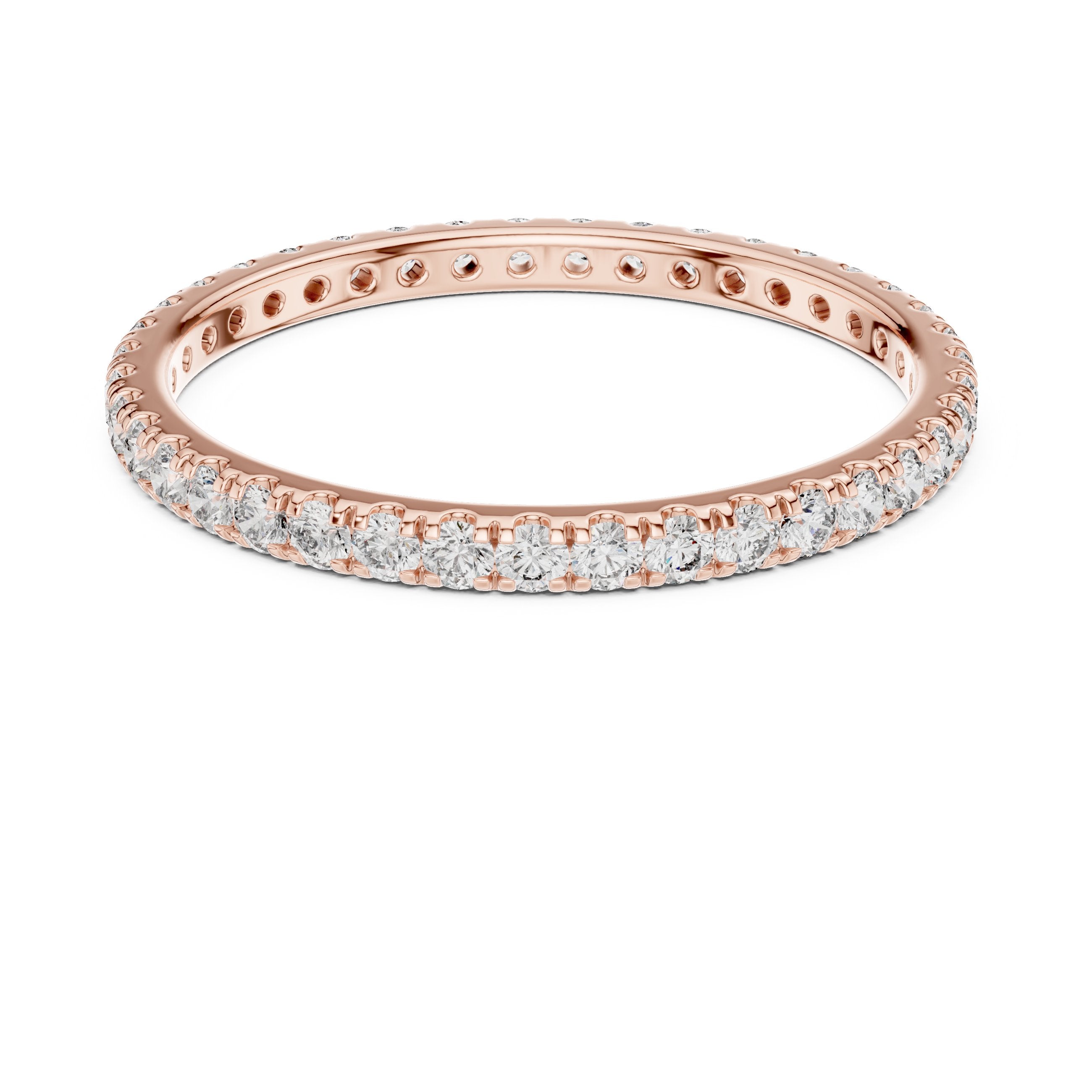 Diamond Eternity Band in Rose Gold - VYKA Diamonds