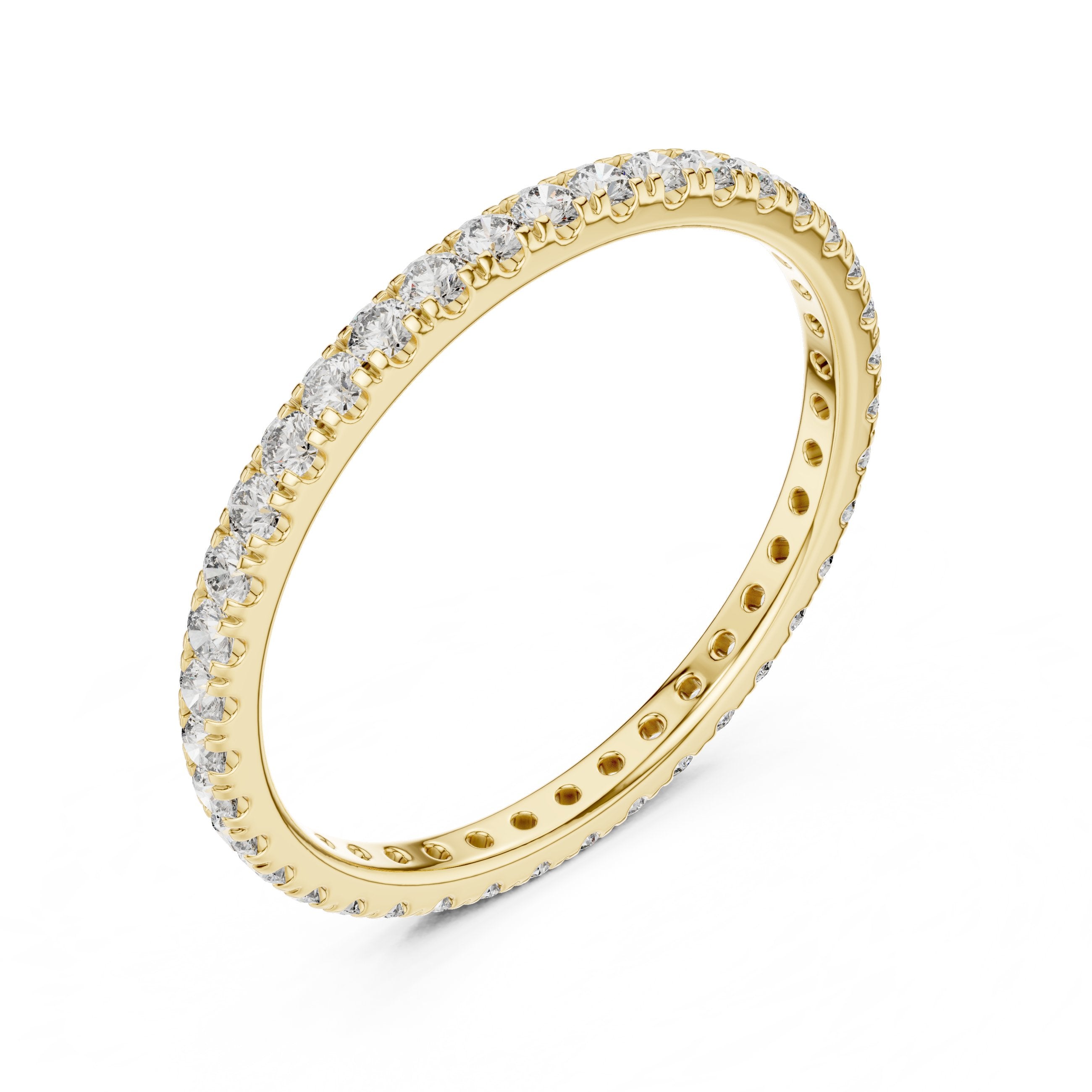 Diamond Eternity Band in Yellow Gold - VYKA Diamonds