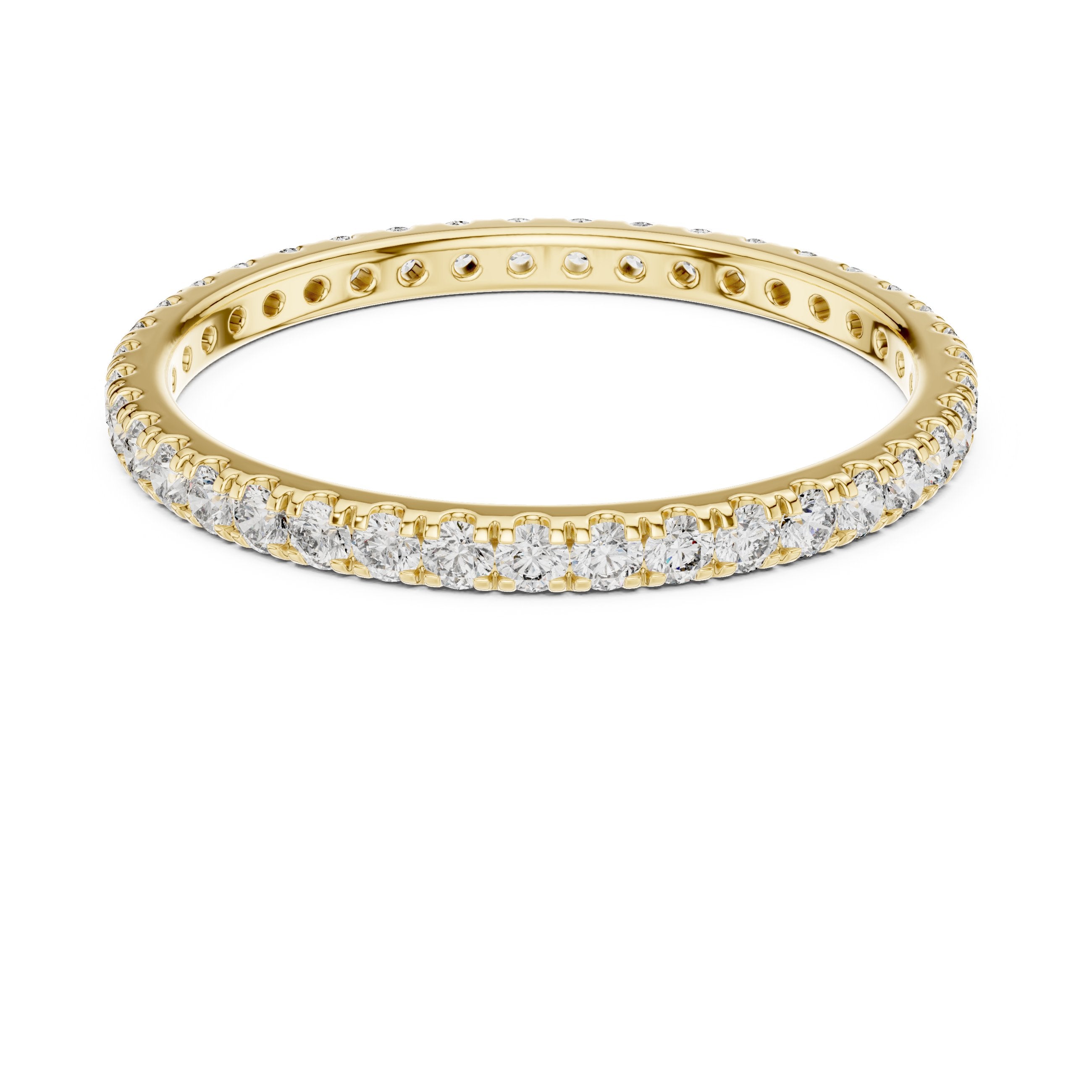 Diamond Eternity Band in Yellow Gold - VYKA Diamonds
