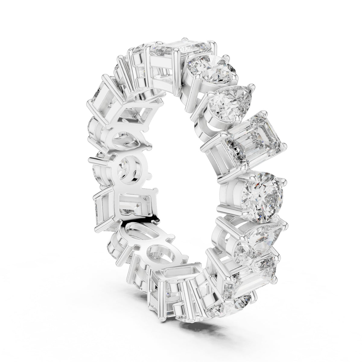 Mixed Shape Diamond Eternity Band