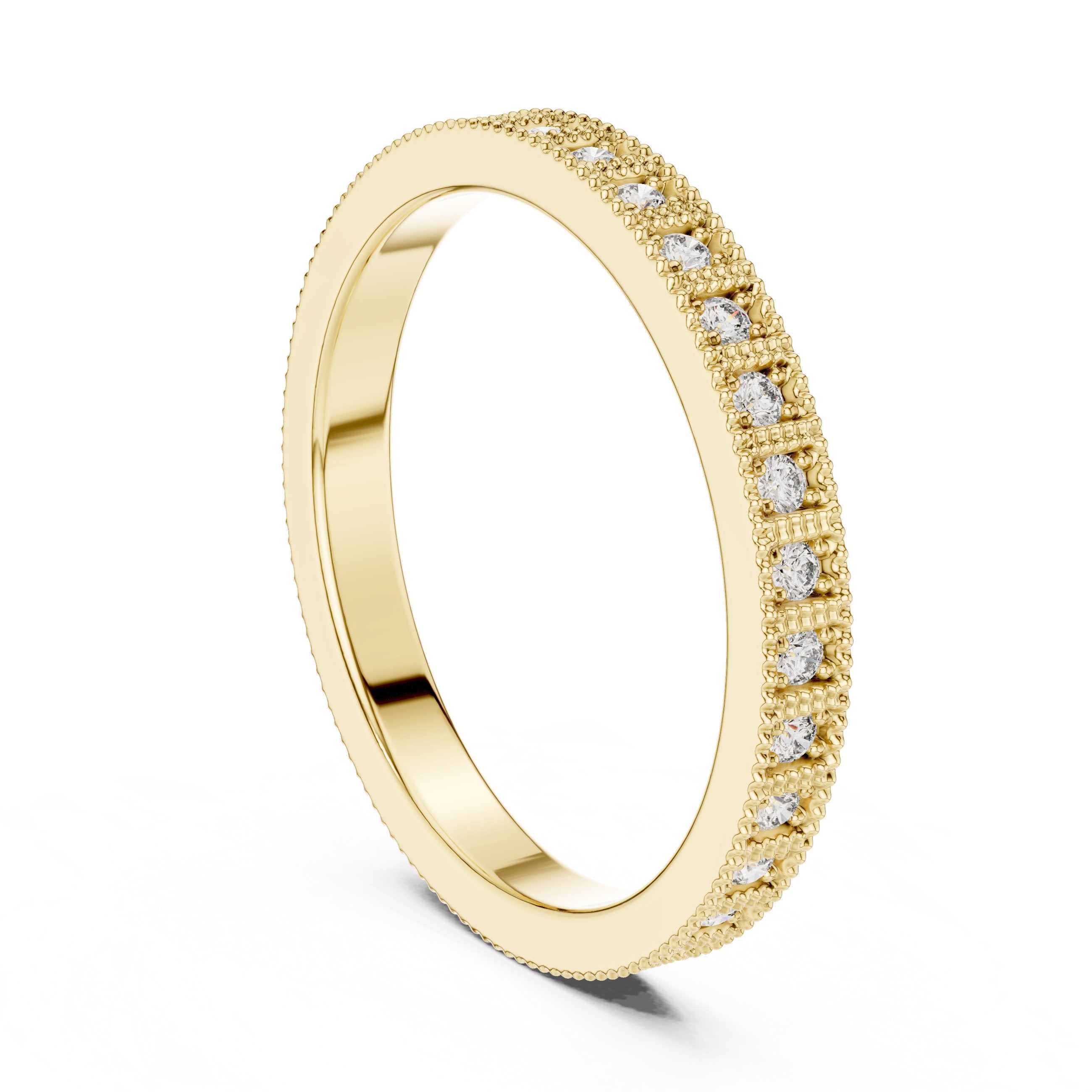 Ornate Cluster Diamond Engagement Ring in Yellow Gold - VYKA Diamonds