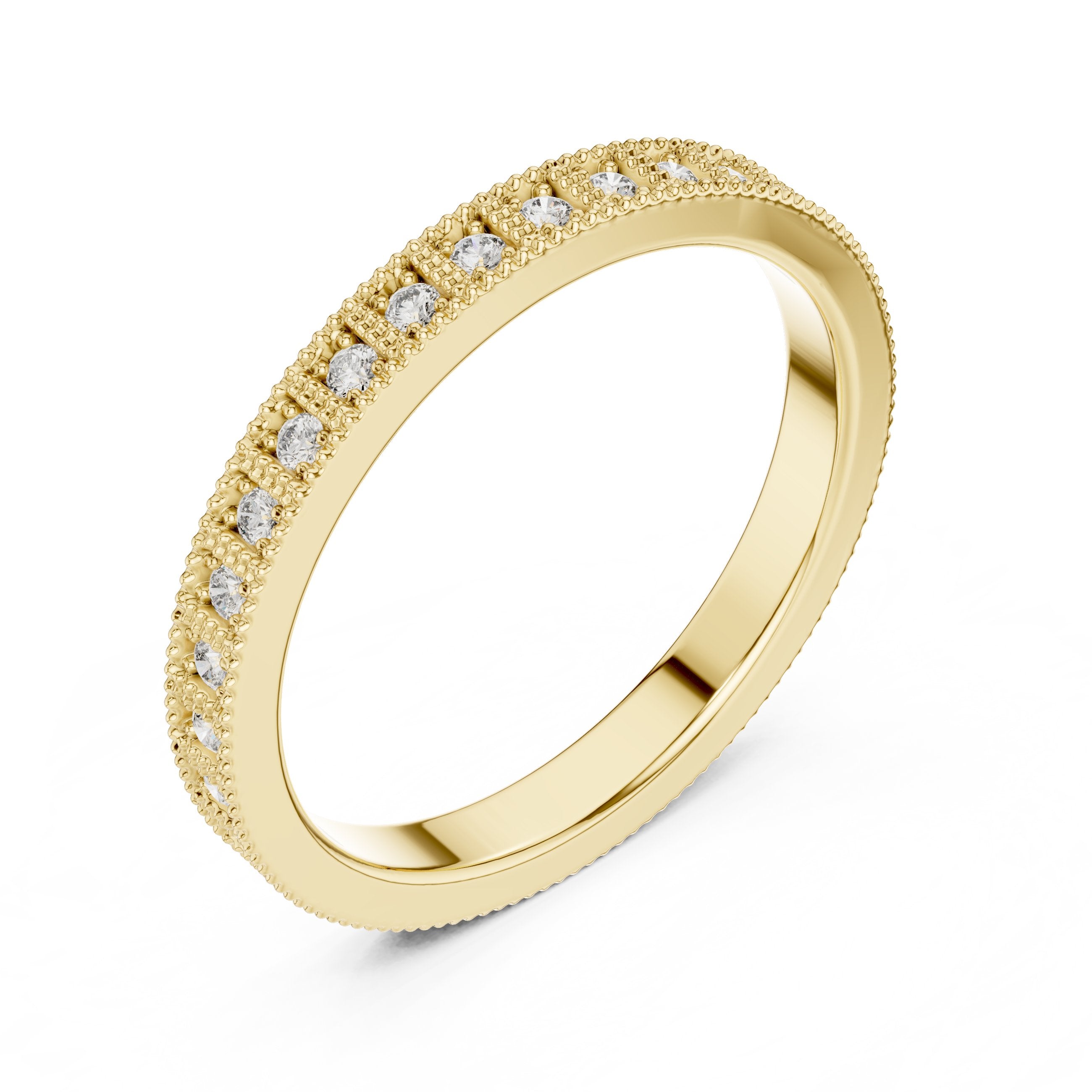 Ornate Cluster Diamond Engagement Ring in Yellow Gold - VYKA Diamonds