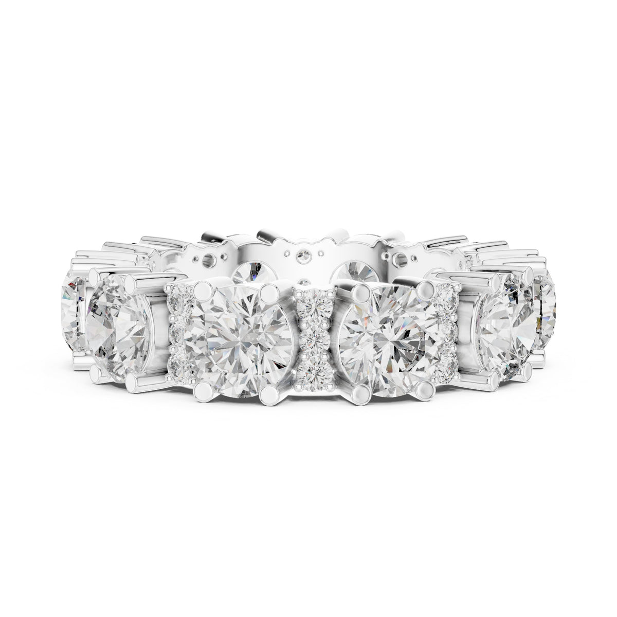 Round Diamond Eternity Band